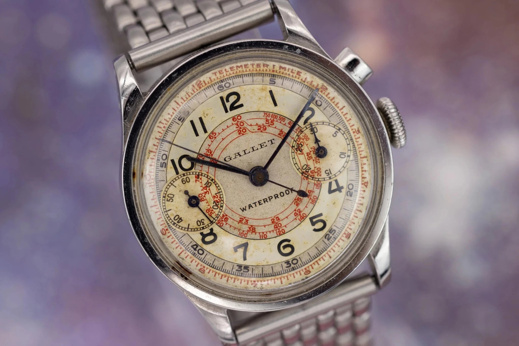 1940s Gallet Monopusher Chronograph - Sierra Time Co