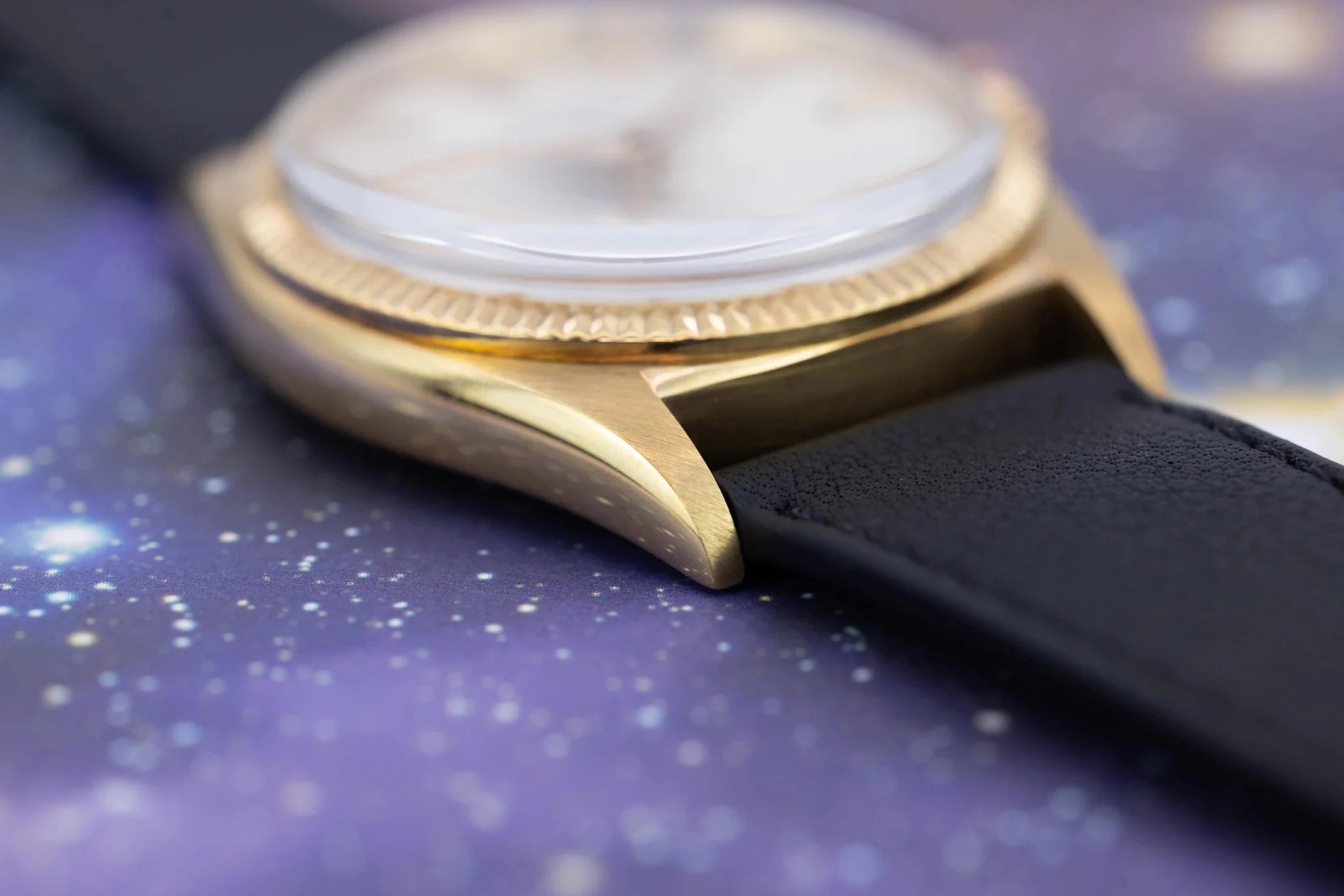 1958 Rolex Oyster Perpetual Ref. 1013 | 18K Yellow Gold | Dauphine Hands | Silver Dial - Sierra Time Co