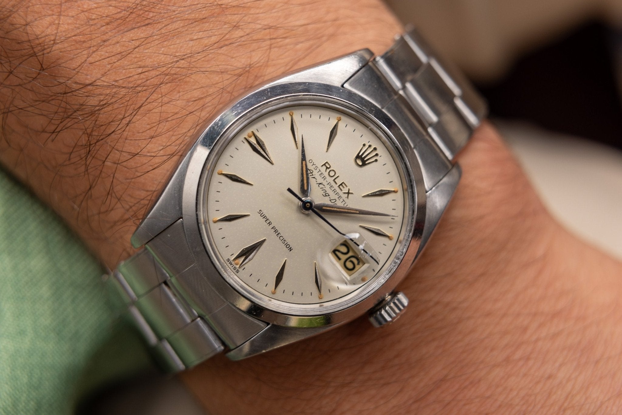 1959 Rolex Air-King Date Ref. 5700 | Alpha Hands - Sierra Time Co