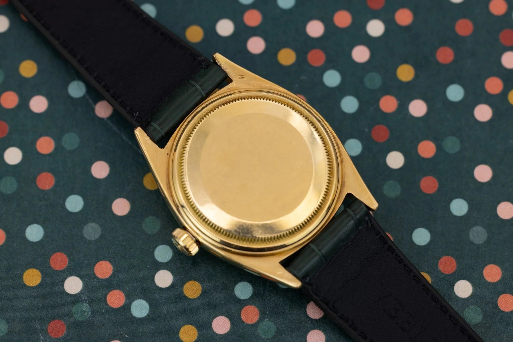 1960 Rolex Day-Date Ref. 1803 | 18K Yellow Gold | Silver Doorstop Underline Dial - Sierra Time Co