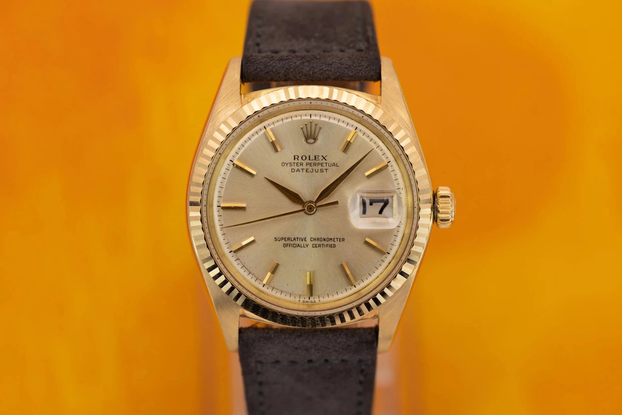 1961 Rolex Datejust Ref. 1601 | 18K YG | Sword Hands - Sierra Time Co