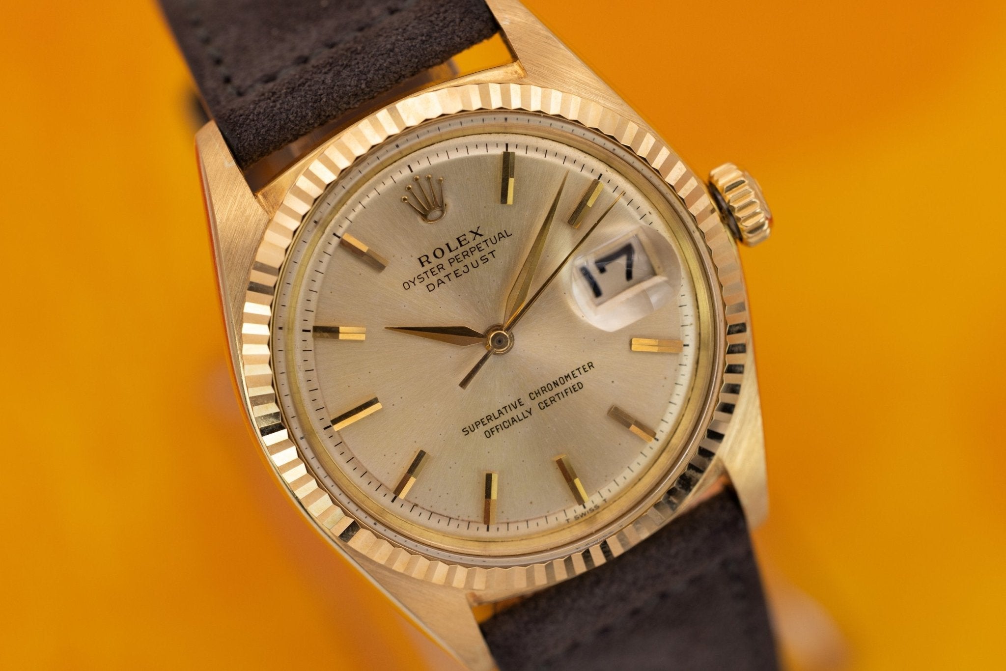 1961 Rolex Datejust Ref. 1601 | 18K YG | Sword Hands - Sierra Time Co