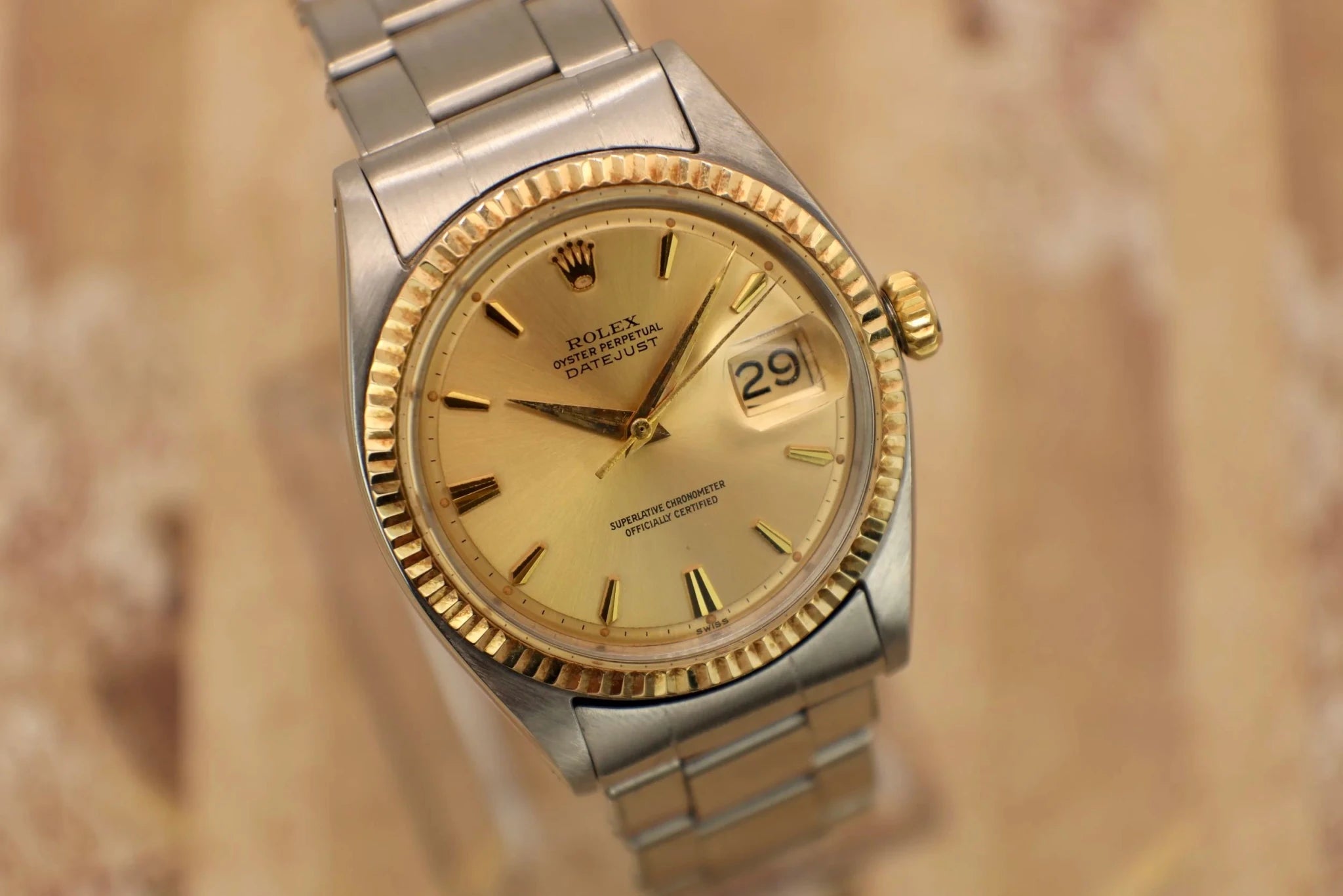 1961 Rolex Datejust Ref. 1601 | Touch of Gold - Sierra Time Co