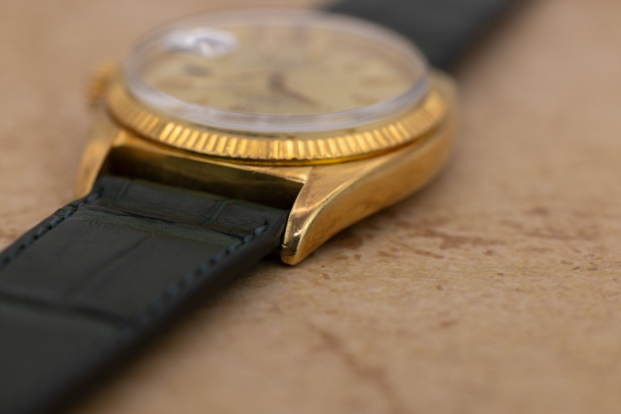 1961 Rolex Day-Date Ref. 1803 | Champagne Non-Lume Dial | Early Fine-Flute Bezel | Alpha Hands - Sierra Time Co