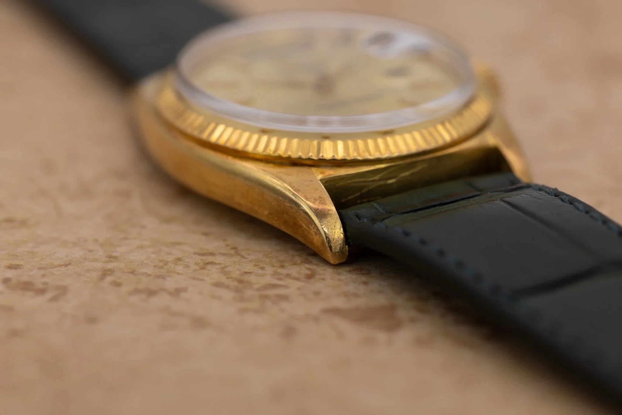 1961 Rolex Day-Date Ref. 1803 | Champagne Non-Lume Dial | Early Fine-Flute Bezel | Alpha Hands - Sierra Time Co