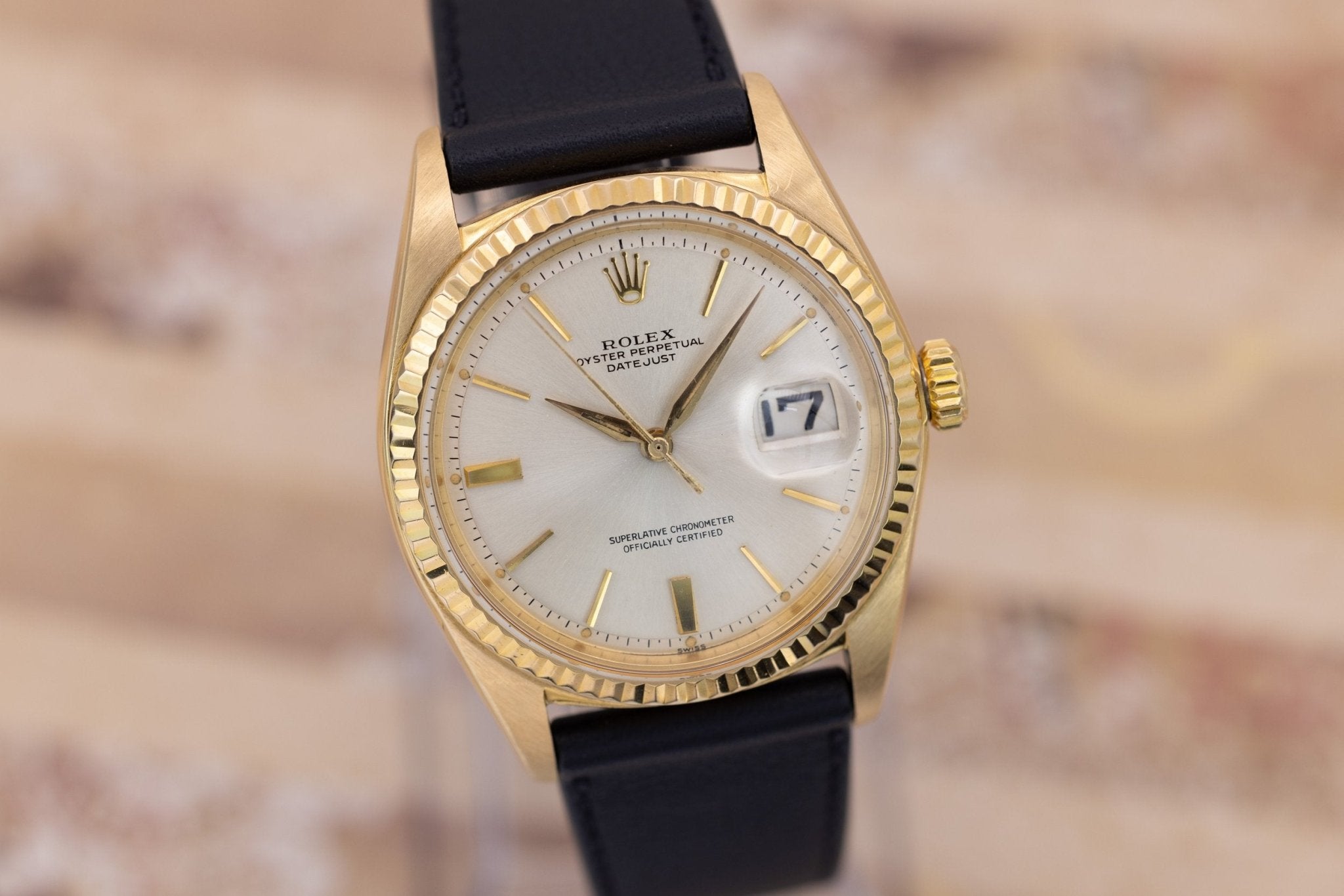 1962 Rolex Datejust Ref. 1601 | 18K YG | Silver Dial | Alpha Hands | Serviced - Sierra Time Co