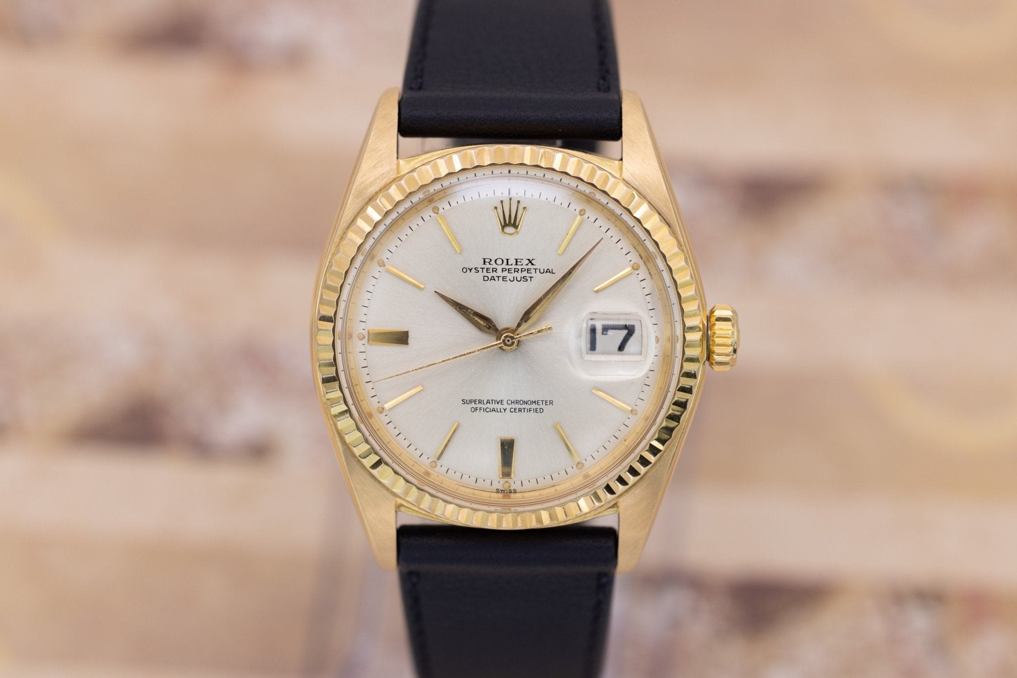 1962 Rolex Datejust Ref. 1601 | 18K YG | Silver Dial | Alpha Hands | Serviced - Sierra Time Co