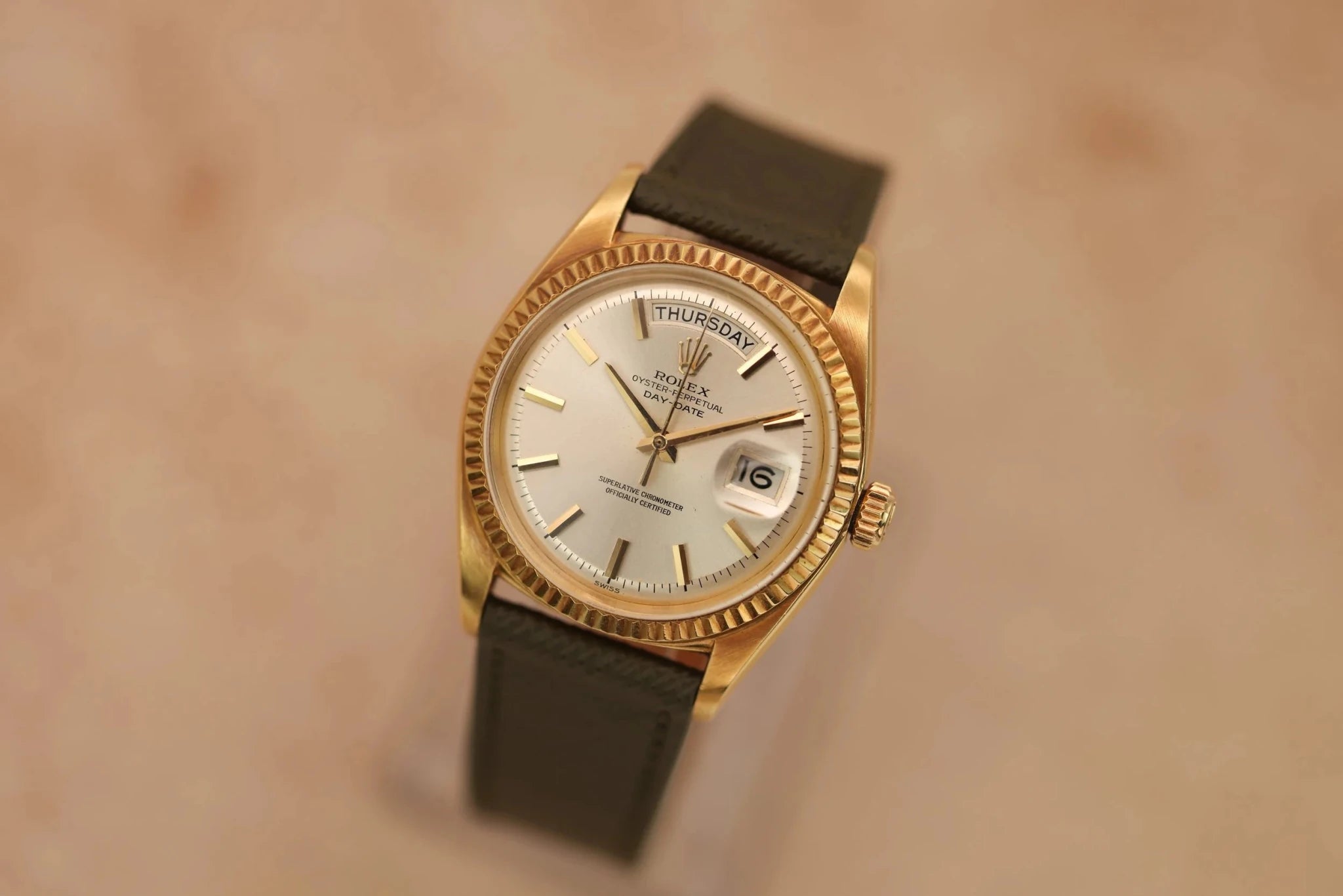 1962 Rolex Day-Date Ref. 1803 | Silver Dial | Sword Hands - Sierra Time Co