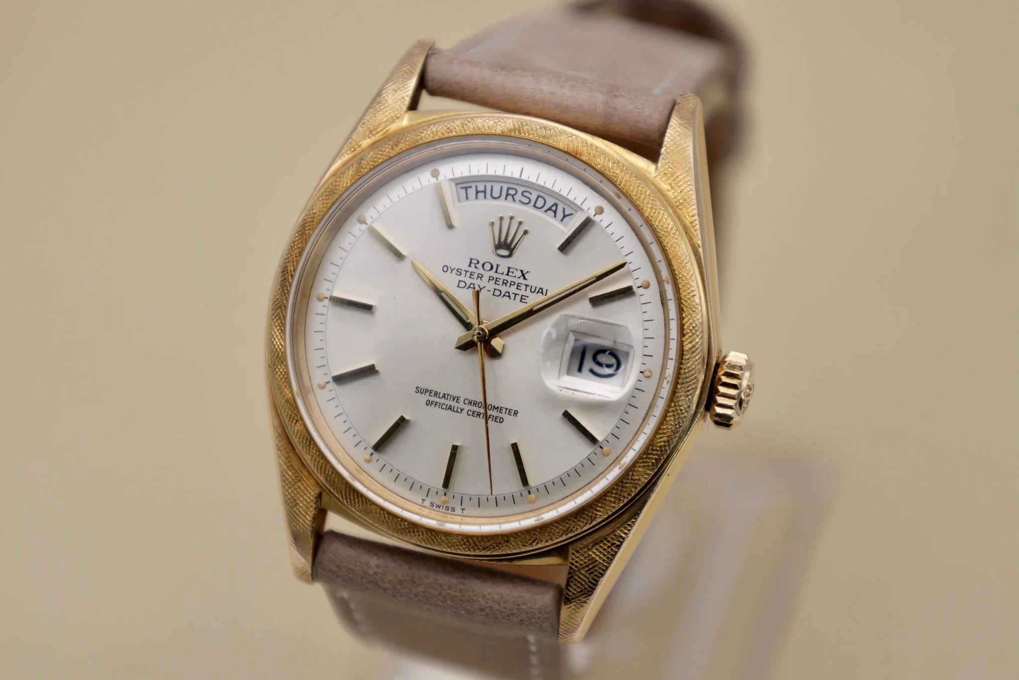 1963 Rolex Day-Date Ref. 1806 | Rare Florentine Finish - Sierra Time Co