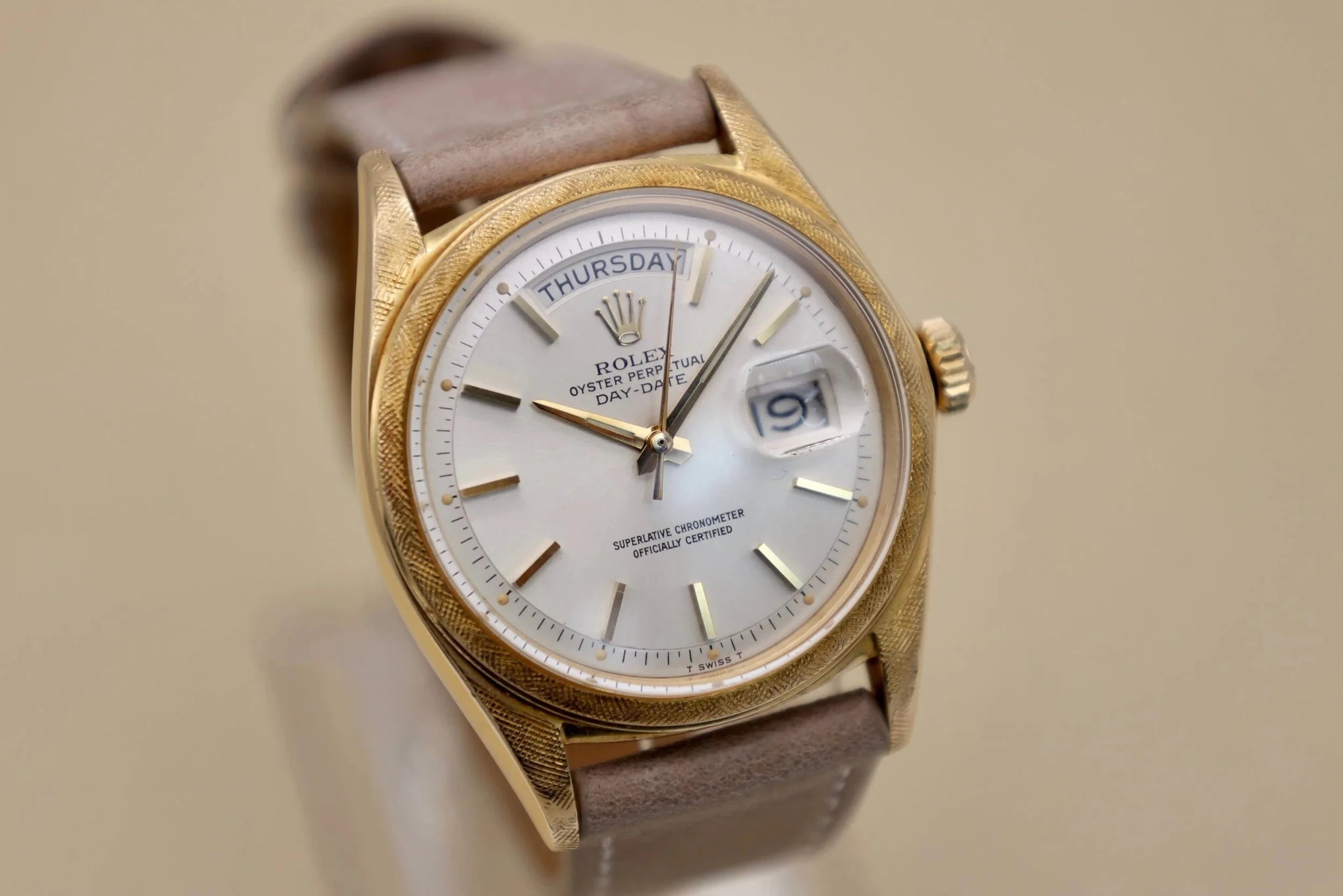 1963 Rolex Day-Date Ref. 1806 | Rare Florentine Finish - Sierra Time Co