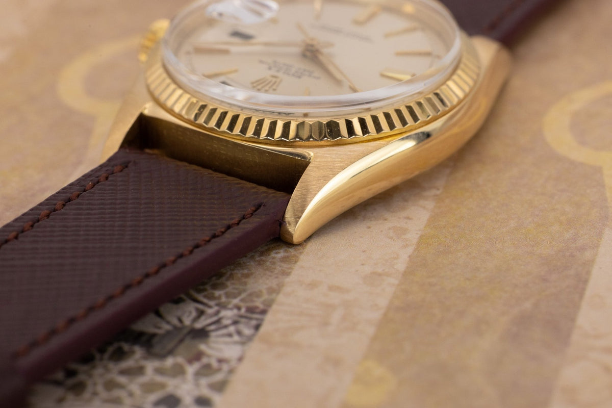 1964 Rolex Day-Date Ref. 1803 | 18K YG | Silver Door Stop Dial - Sierra Time Co