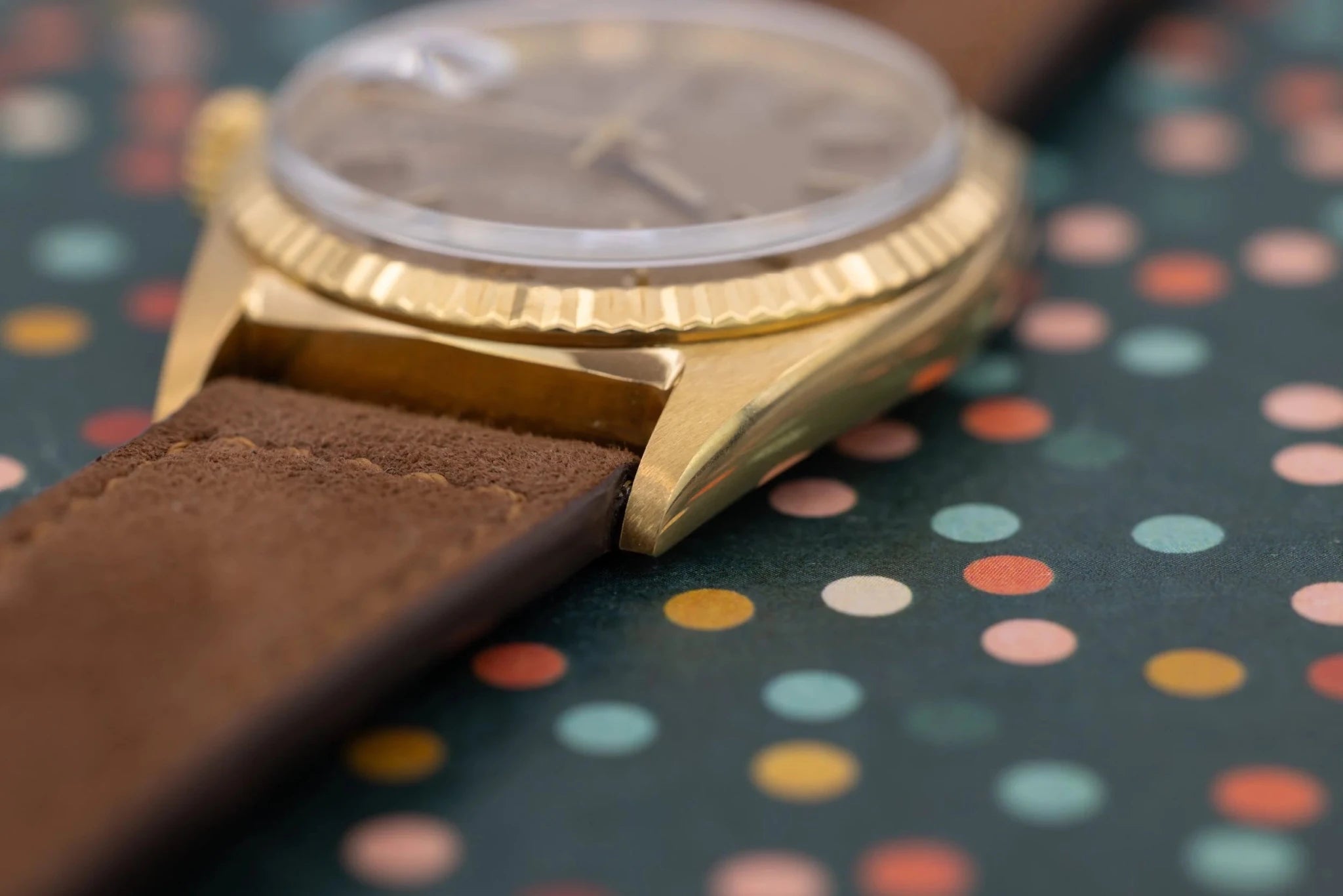 1966 Rolex Datejust Ref. 1601 | 18K Yellow Gold | Tropical Brown Dial - Sierra Time Co