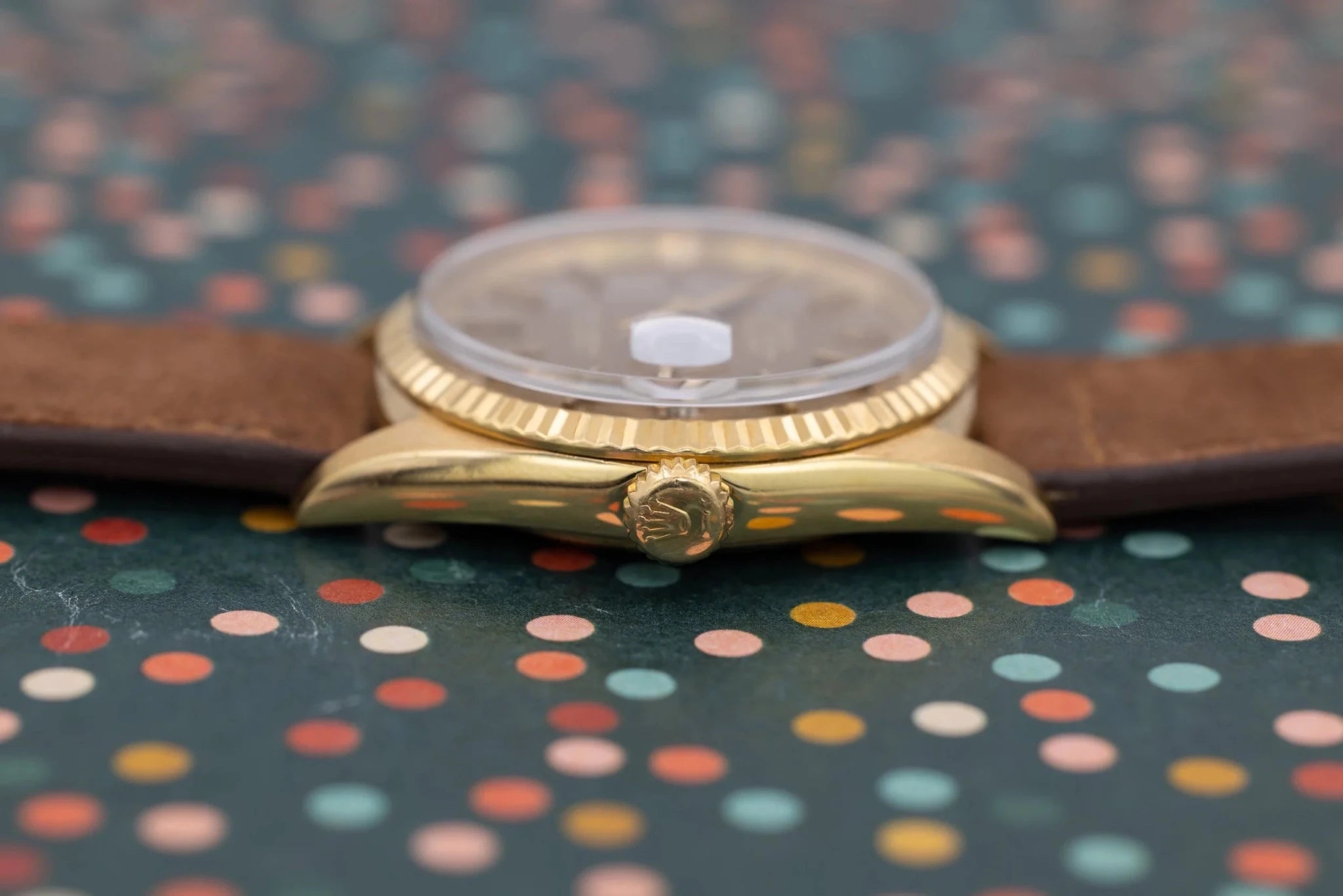1966 Rolex Datejust Ref. 1601 | 18K Yellow Gold | Tropical Brown Dial - Sierra Time Co
