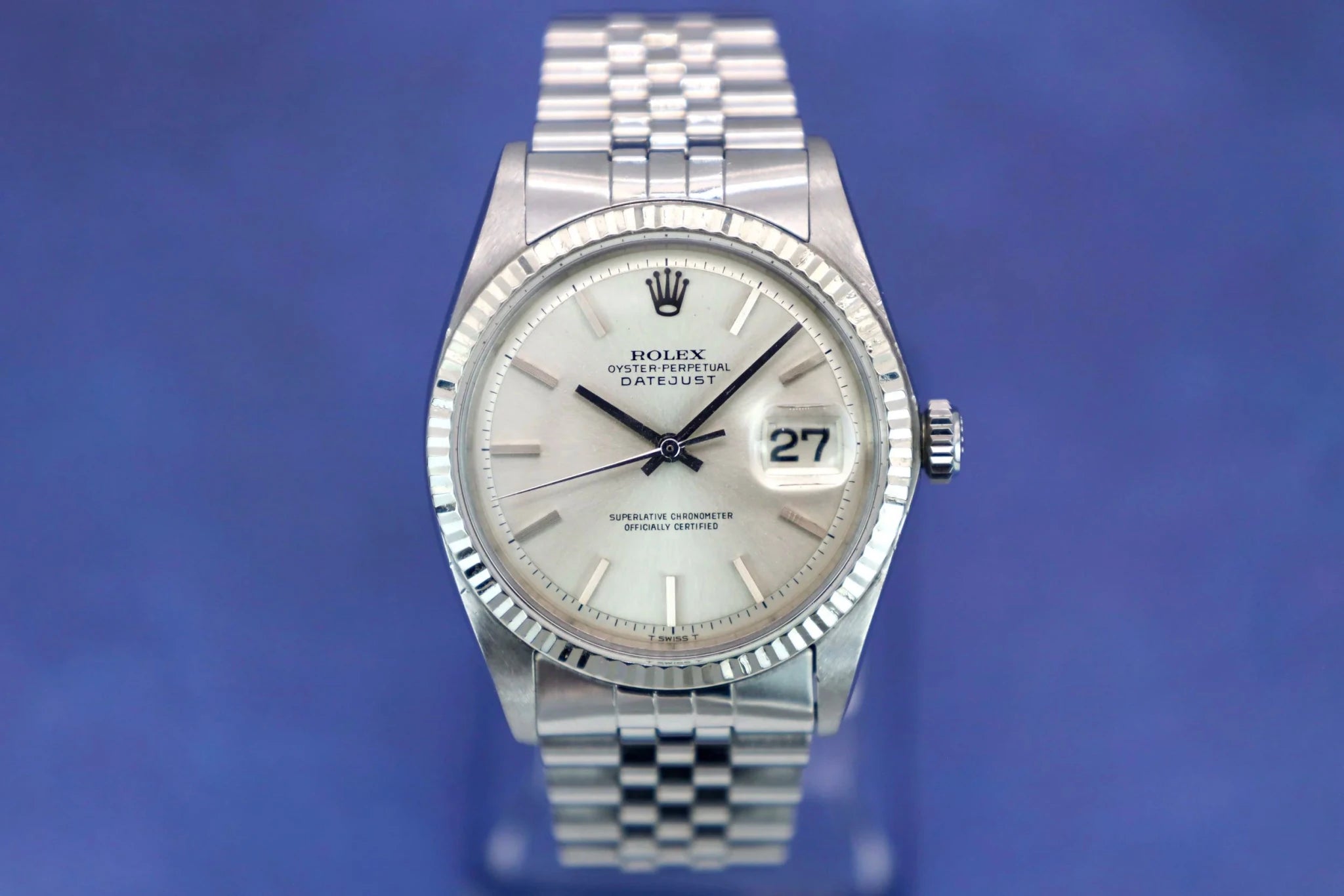 1966 Rolex Datejust Ref. 1601 | Non-Lume Silver Dial - Sierra Time Co