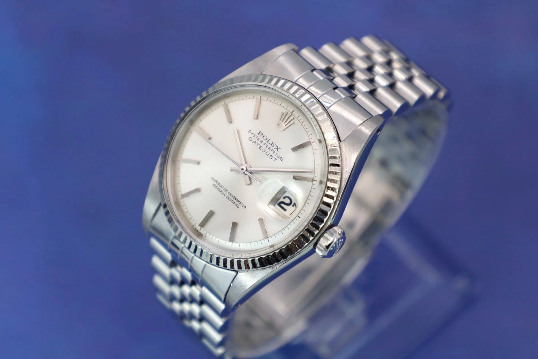 1966 Rolex Datejust Ref. 1601 | Non-Lume Silver Dial - Sierra Time Co