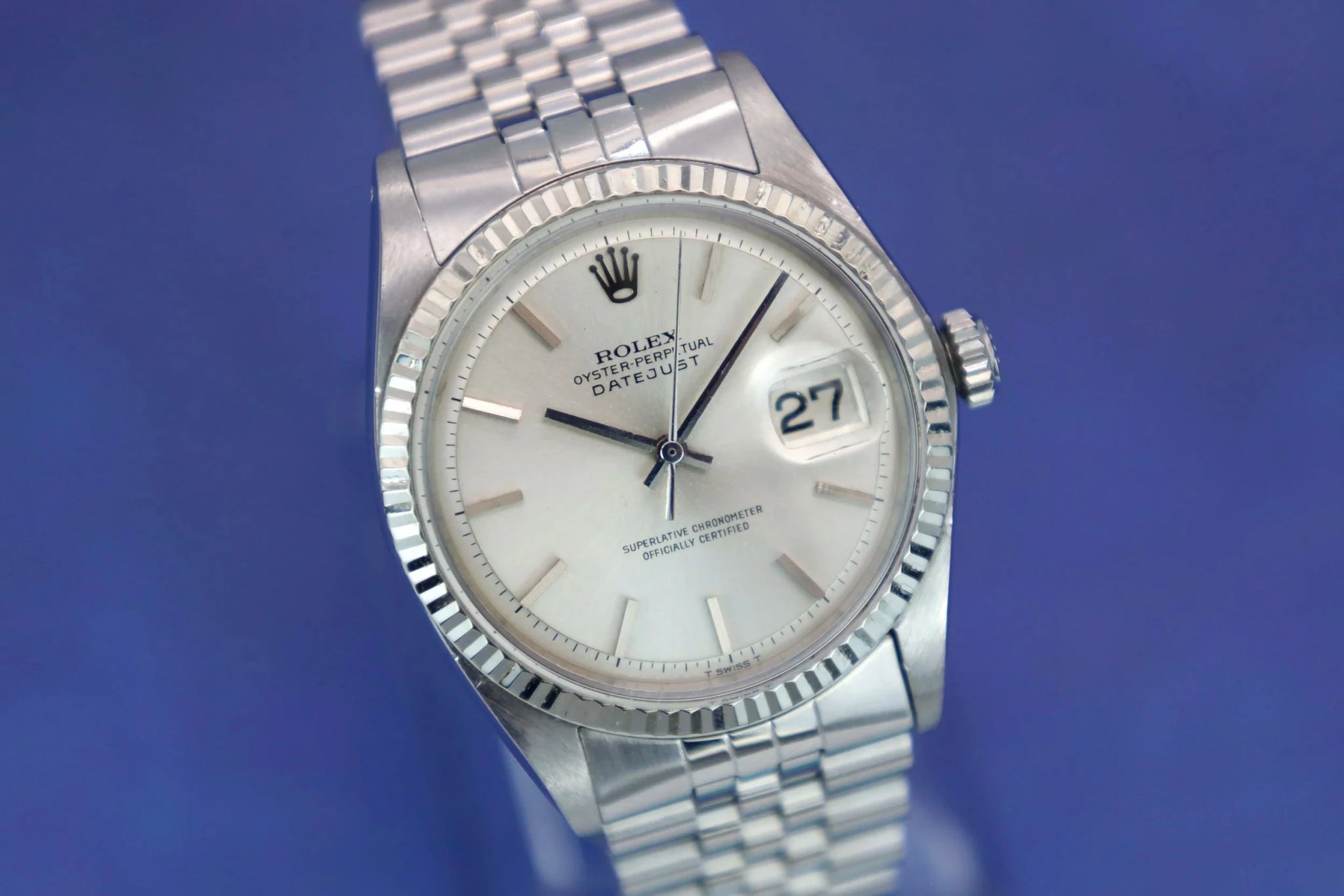 1966 Rolex Datejust Ref. 1601 | Non-Lume Silver Dial - Sierra Time Co