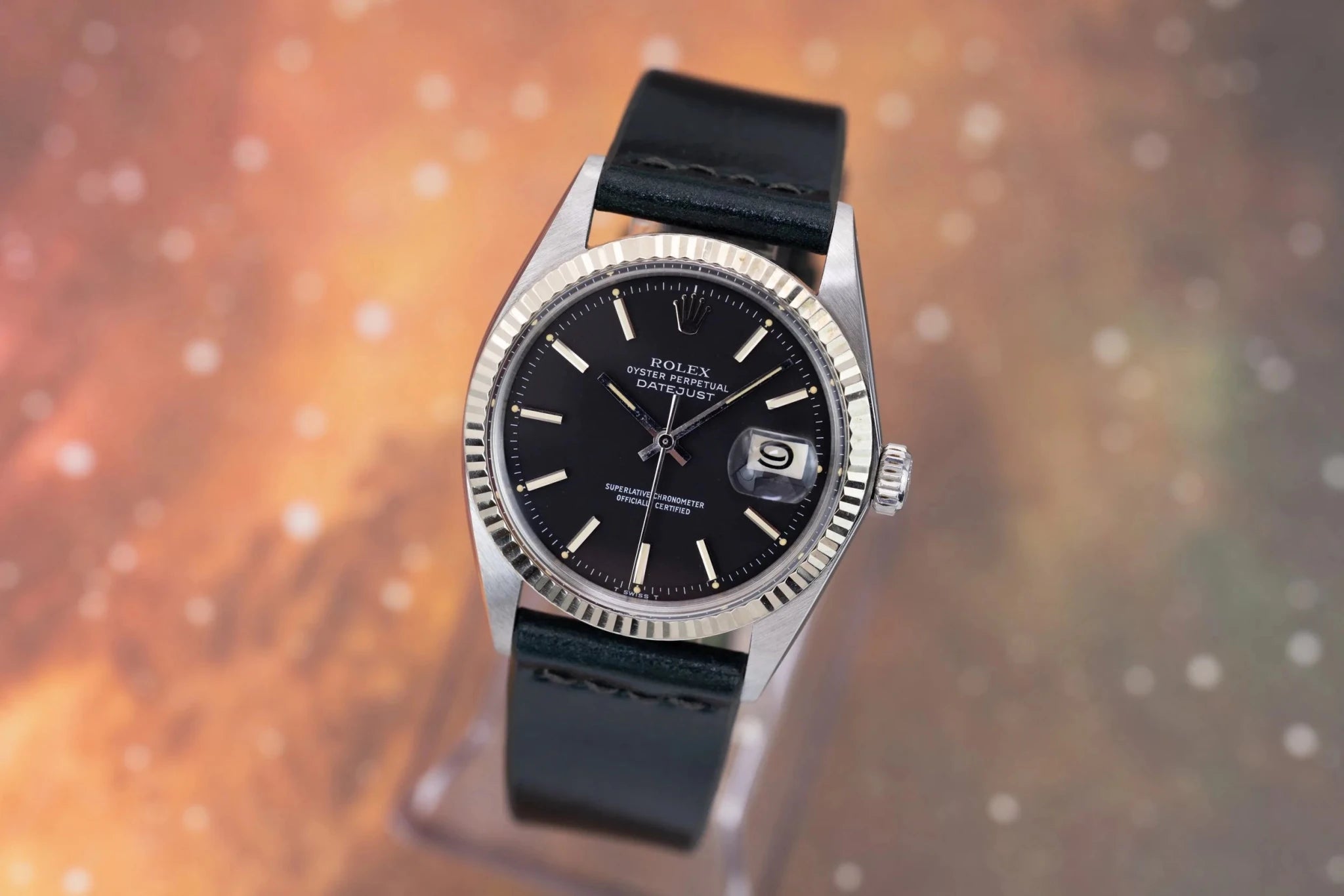 1966 Rolex Datejust Ref. 1601 | Rare Matte Black Dial - Sierra Time Co