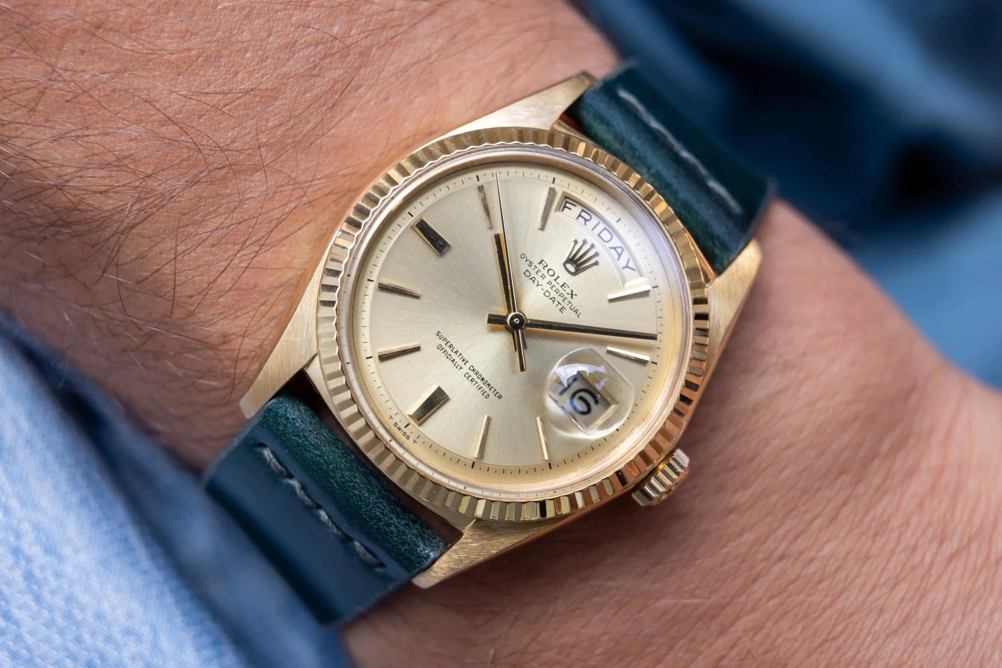 1966 Rolex Day-Date Ref. 1803 | Non-Lume Door Stop Dial - Sierra Time Co