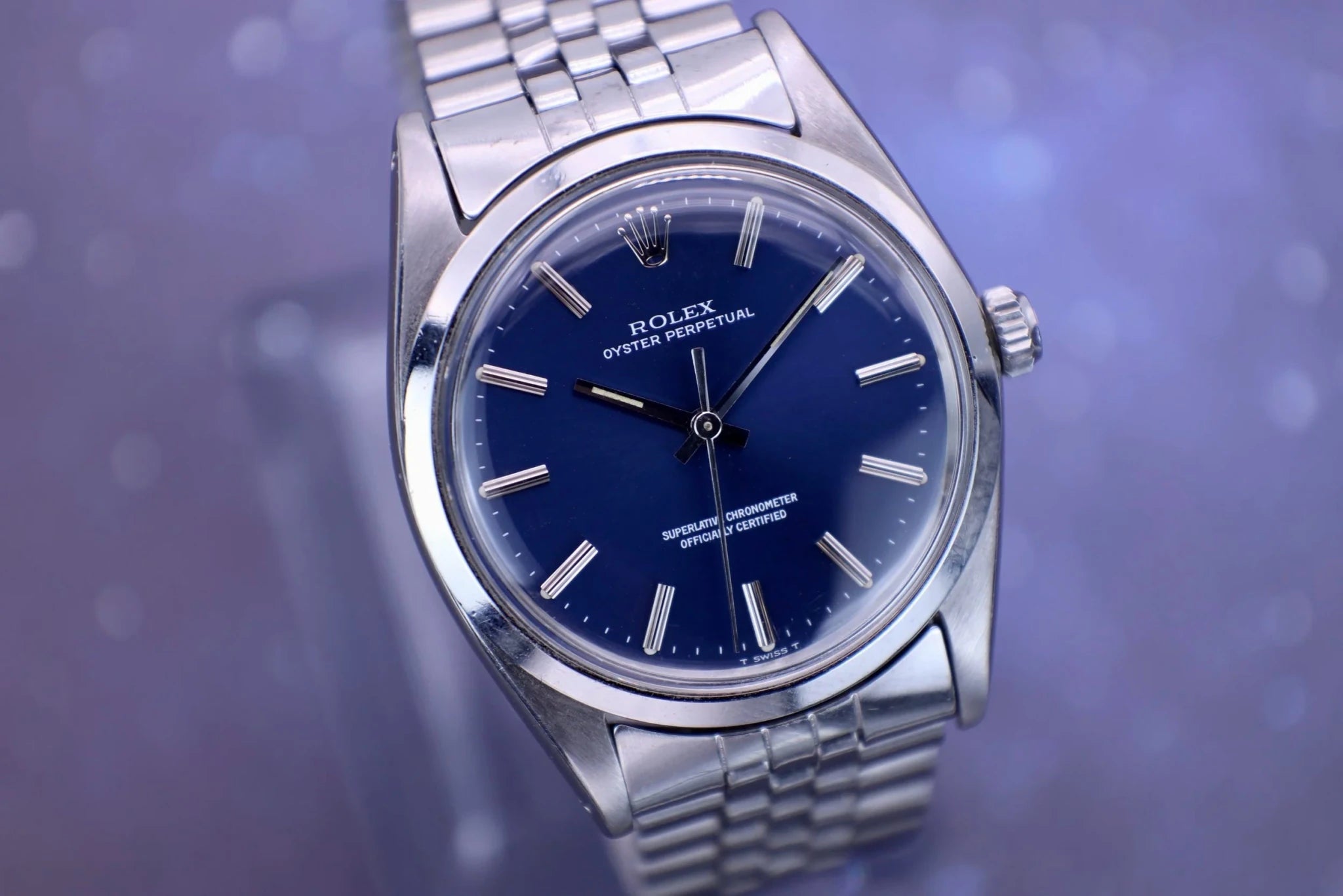 1967 Rolex Oyster Perpetual Ref. 1018 | Indigo Blue Dial - Sierra Time Co