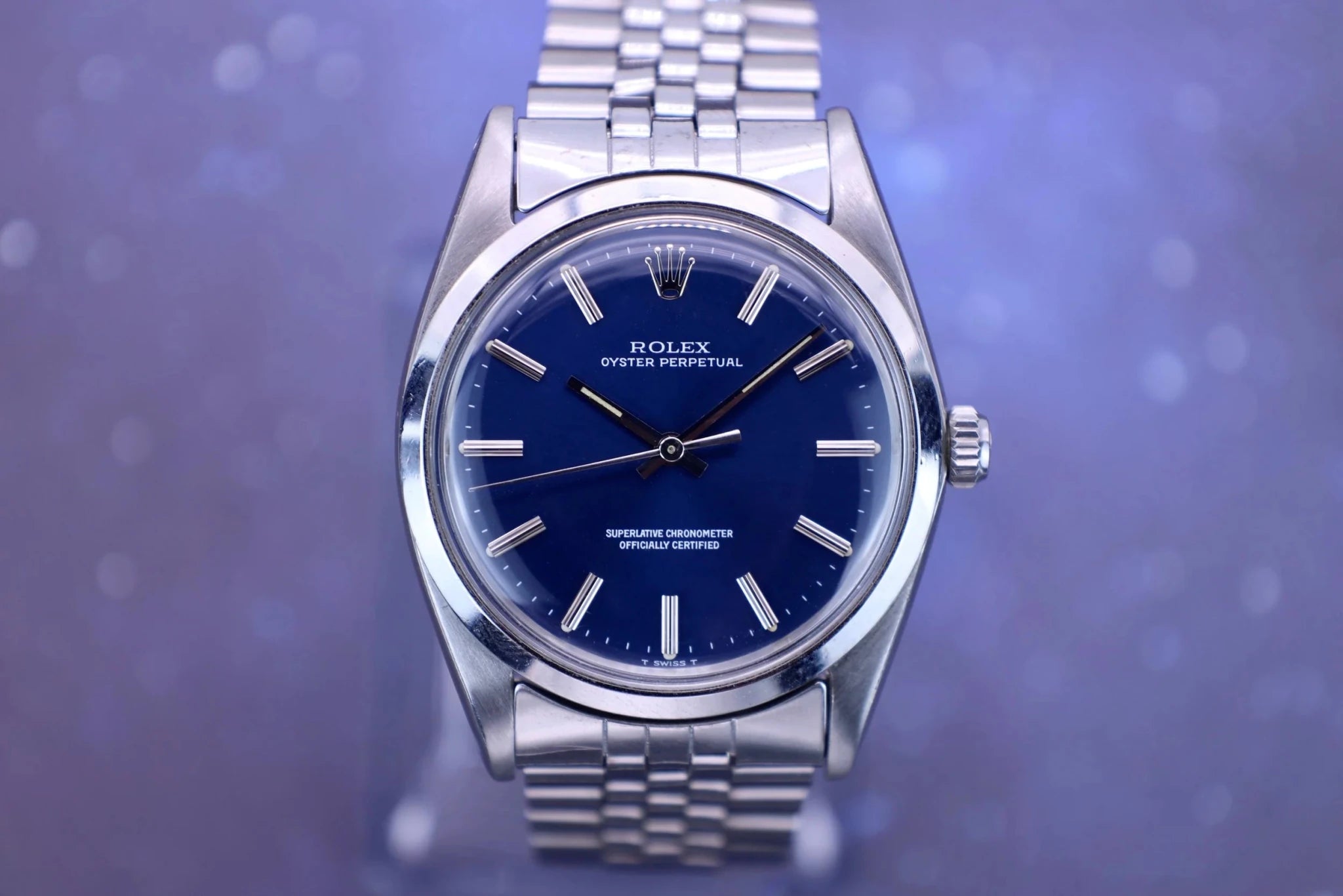 1967 Rolex Oyster Perpetual Ref. 1018 | Indigo Blue Dial - Sierra Time Co