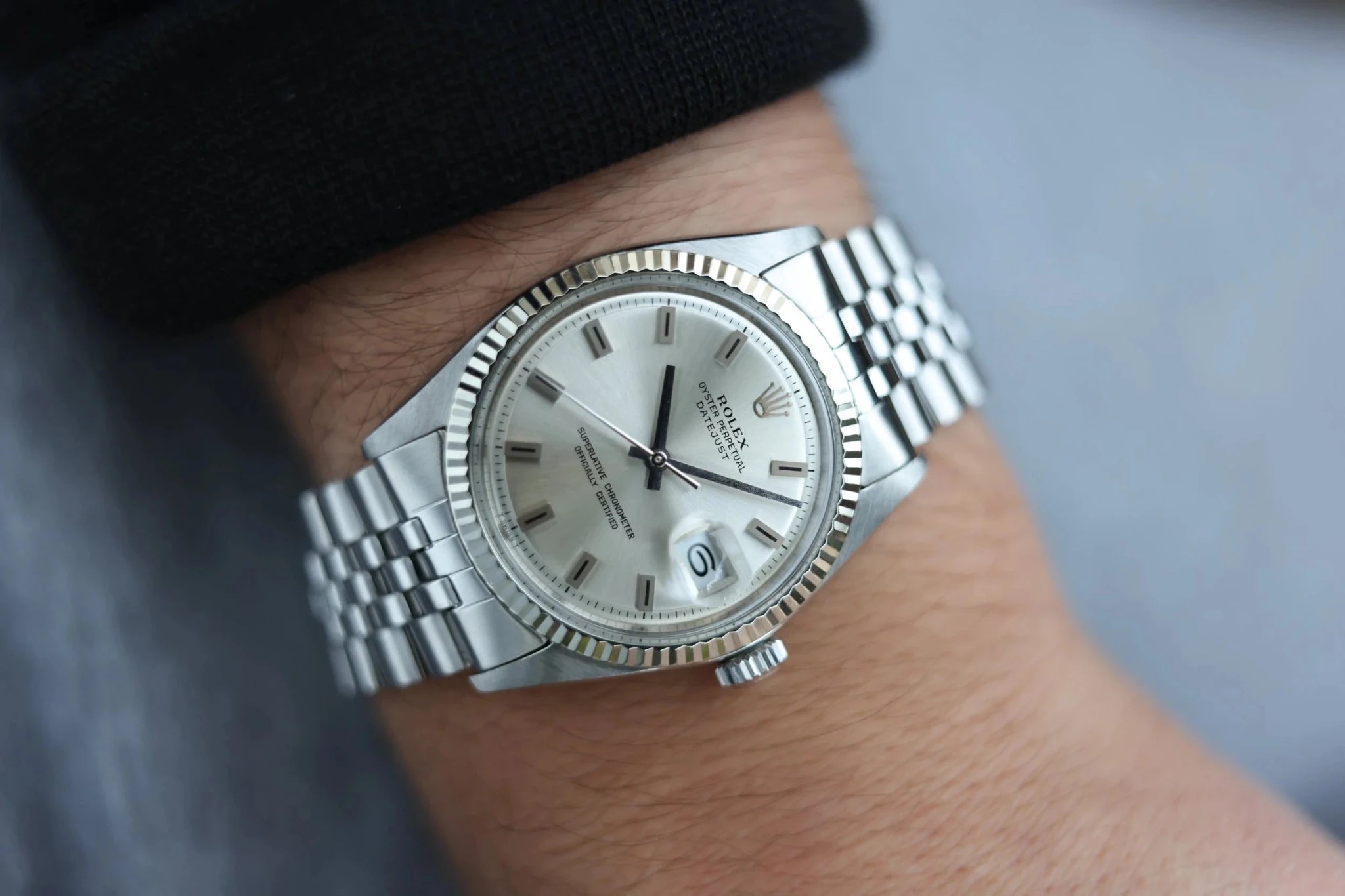 1968 Rolex Datejust Ref. 1601 | Rare Singer Block Markers Dial - Sierra Time Co
