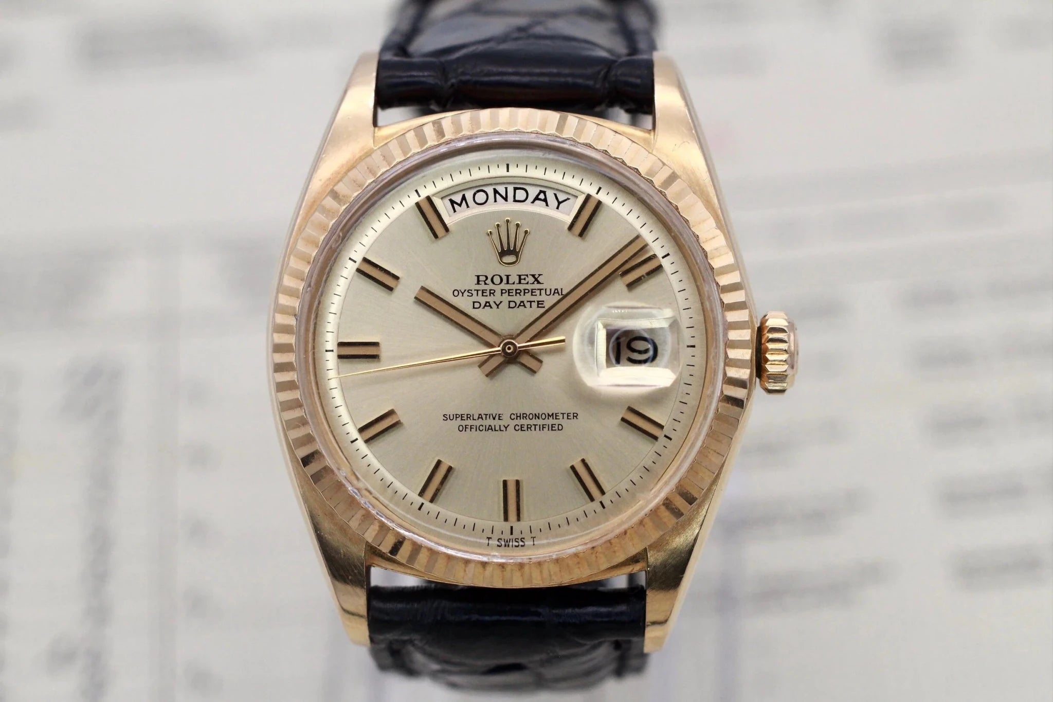 1968 Rolex Day-Date Ref. 1803 Wide Boy | Papers - Sierra Time Co