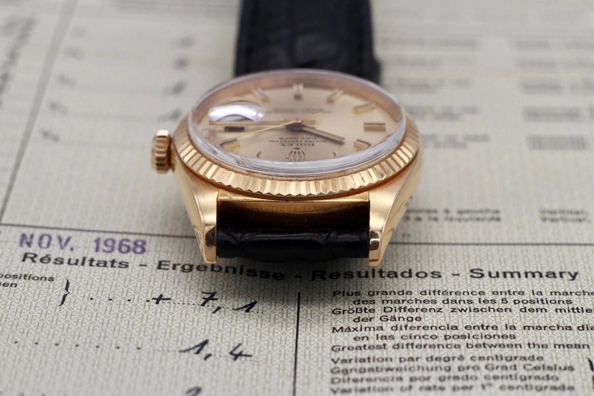 1968 Rolex Day-Date Ref. 1803 Wide Boy | Papers - Sierra Time Co