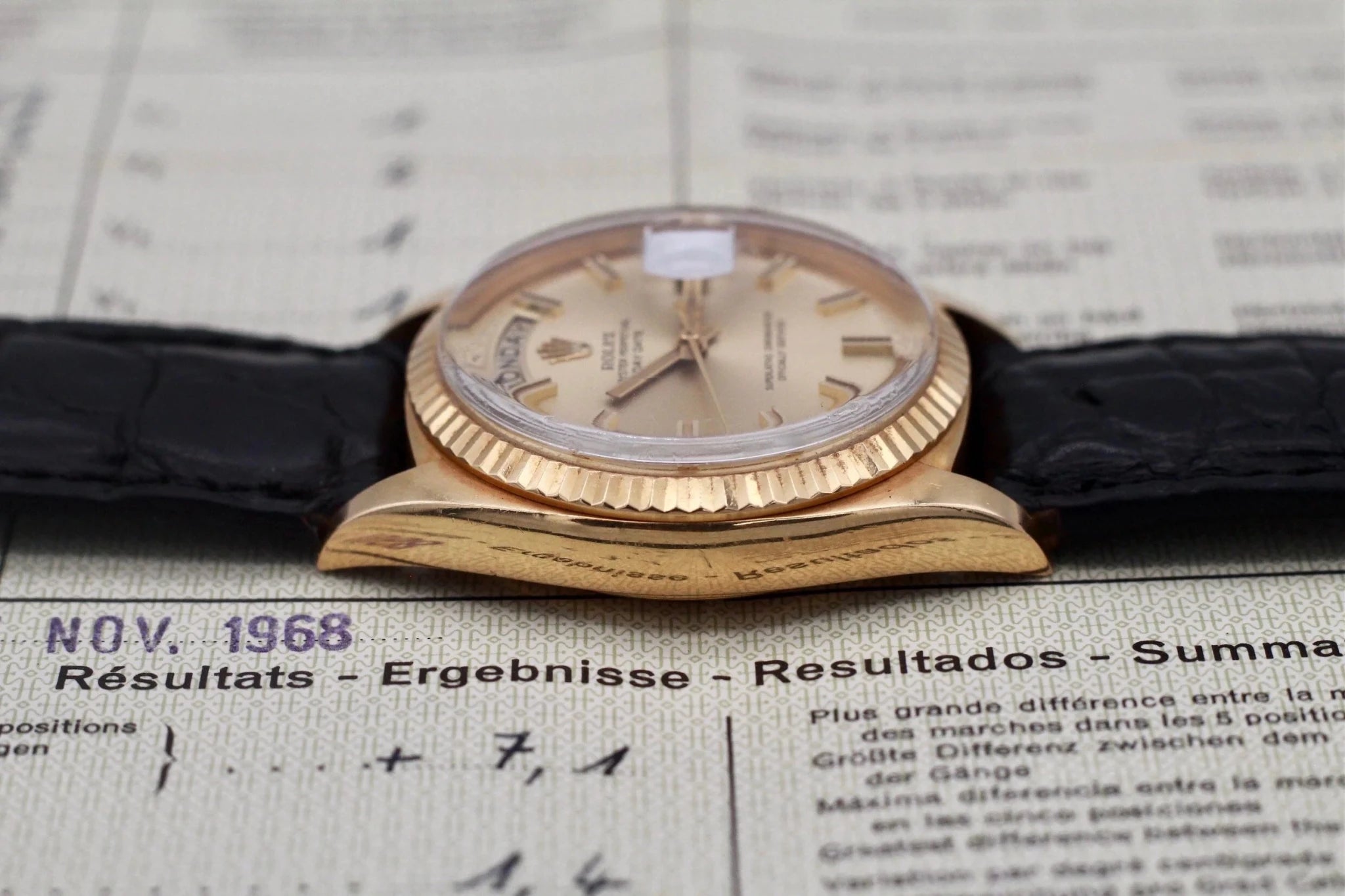 1968 Rolex Day-Date Ref. 1803 Wide Boy | Papers - Sierra Time Co