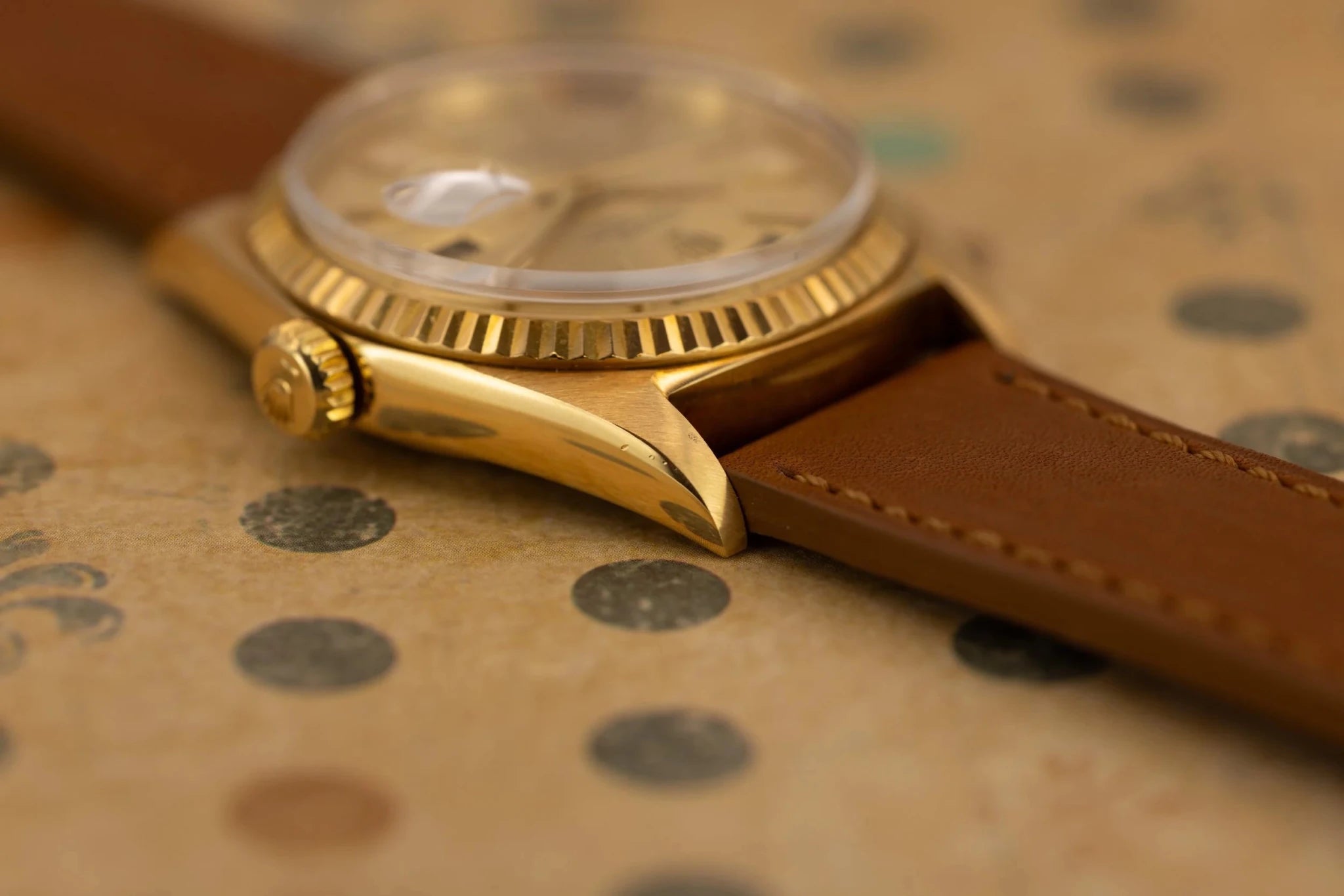 1969 Rolex Day-Date Ref. 1803 | Champagne Door Stop Dial - Sierra Time Co
