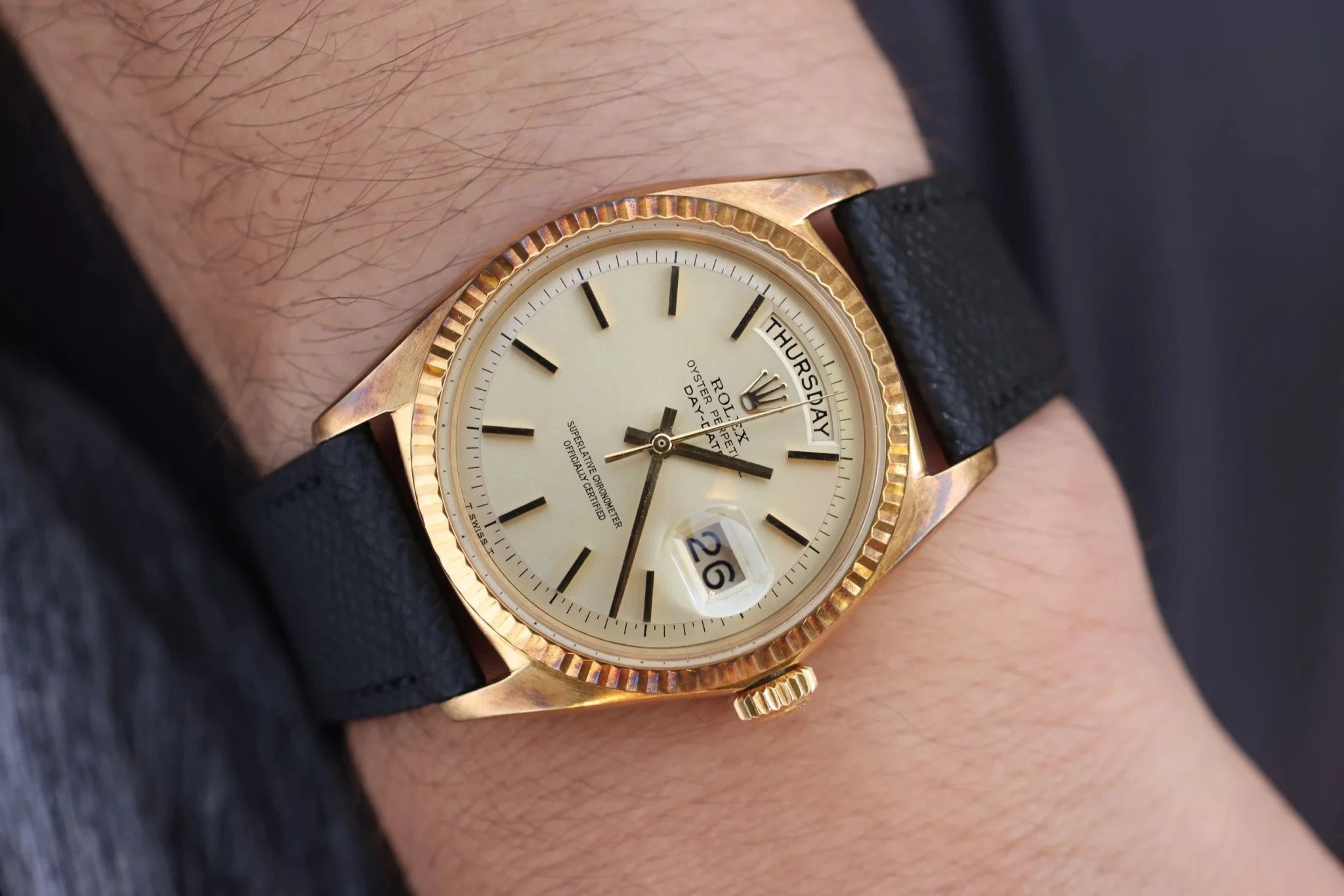 1969 Rolex Day-Date Ref. 1803 | Non-Lume Champagne Dial - Sierra Time Co