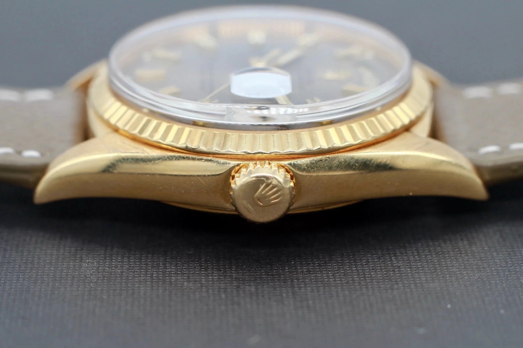 1969 Rolex Day-Date Ref. 1803 Smokey Gray Wideboy Dial - Sierra Time Co