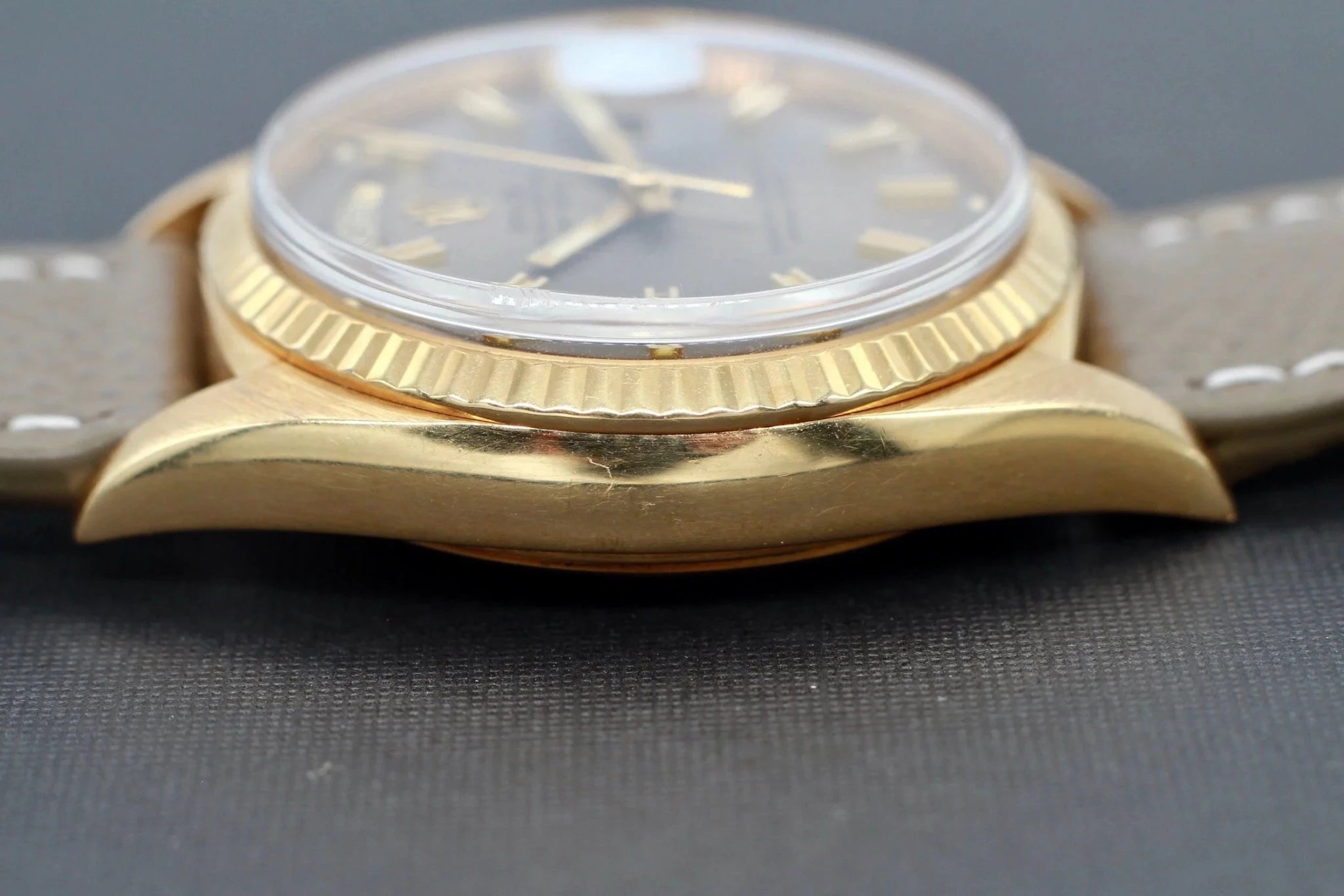 1969 Rolex Day-Date Ref. 1803 Smokey Gray Wideboy Dial - Sierra Time Co