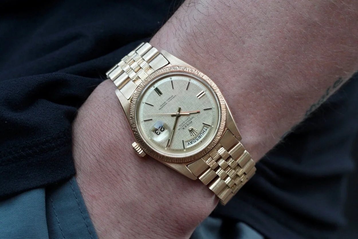 1969 Rolex Day-Date Ref. 1807 Linen Dial - Sierra Time Co