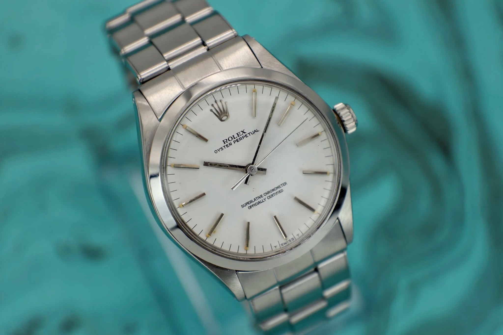 1969 Rolex Oyster Perpetual Ref. 1002 | White Dial - Sierra Time Co