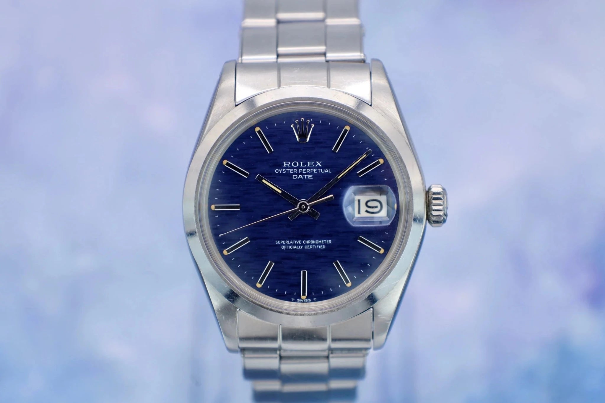 1970 Rolex Date Ref. 1500 | Blue Mosaic Dial - Sierra Time Co