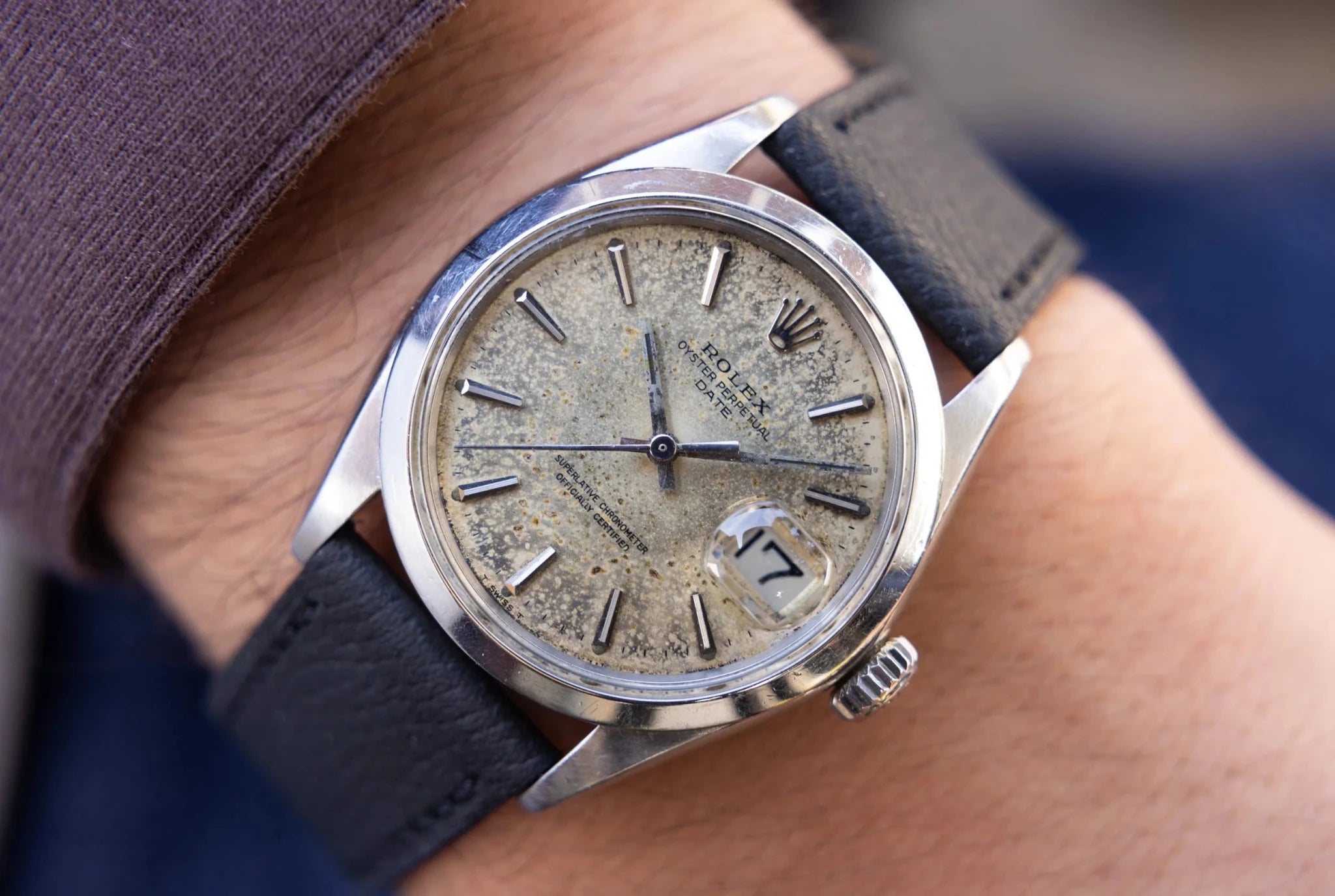 1970 Rolex Date Ref. 1500 | Fallout Dial - Sierra Time Co