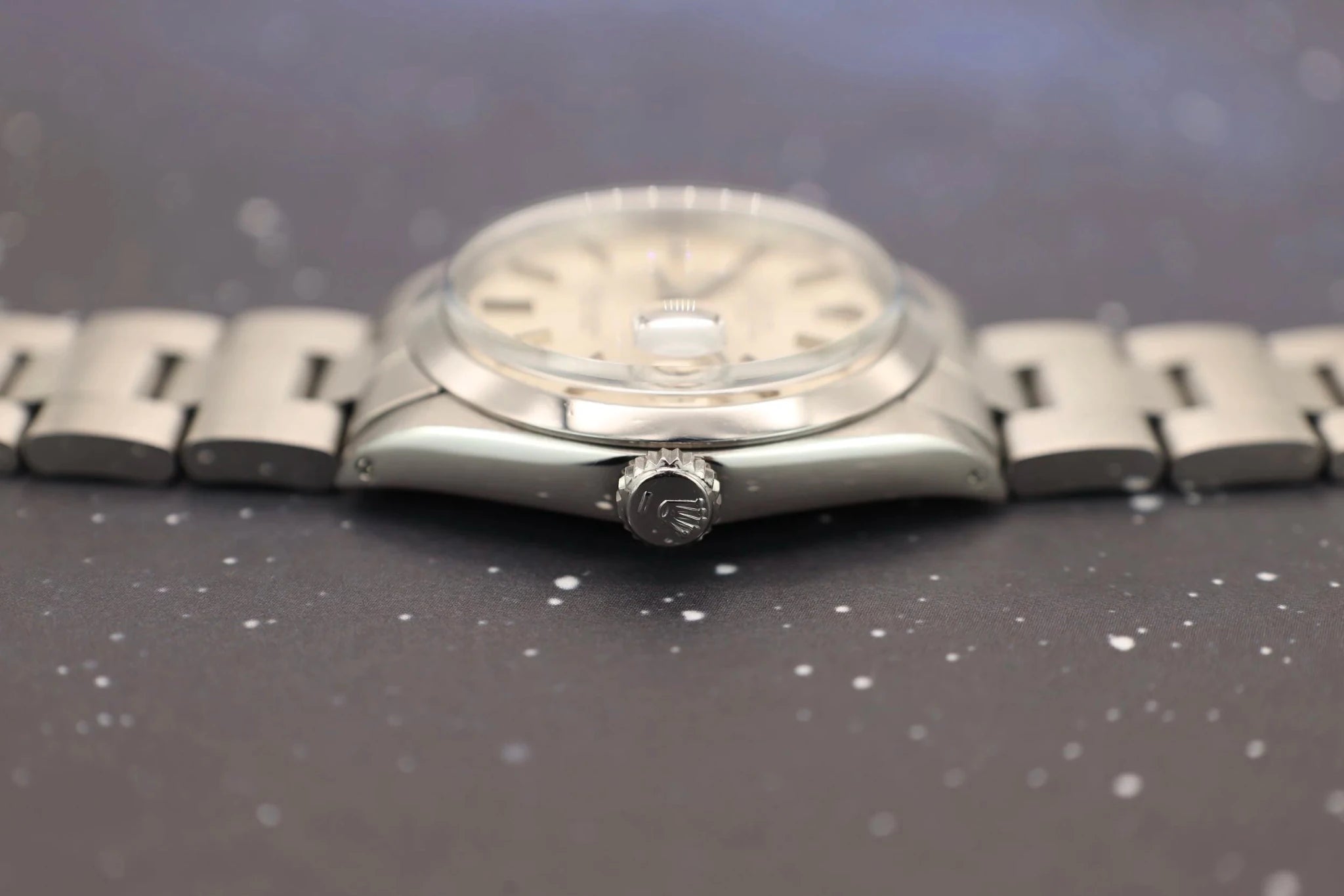 1970 Rolex Date Ref. 1500 | Silver Onyx Dial - Sierra Time Co