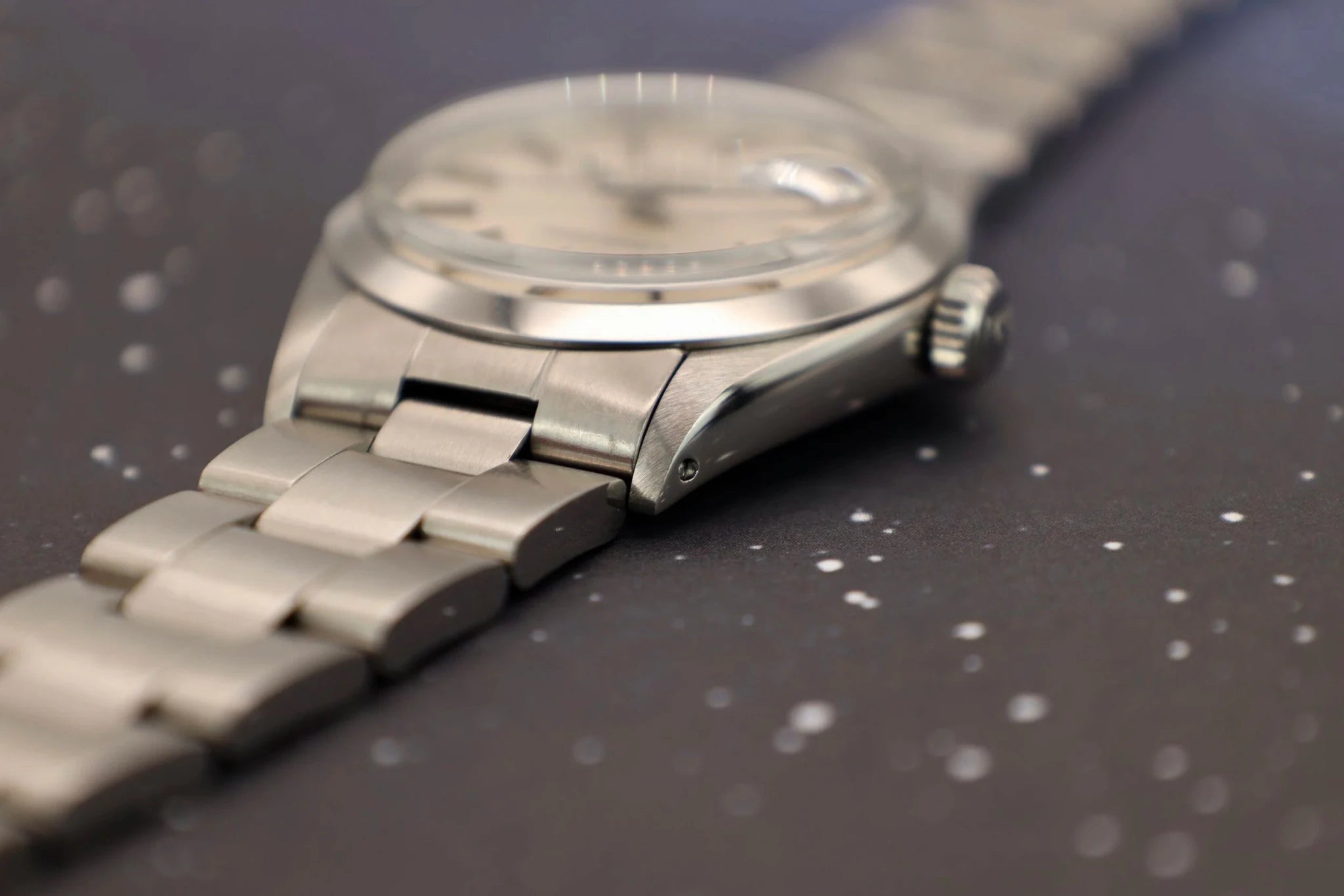1970 Rolex Date Ref. 1500 | Silver Onyx Dial - Sierra Time Co