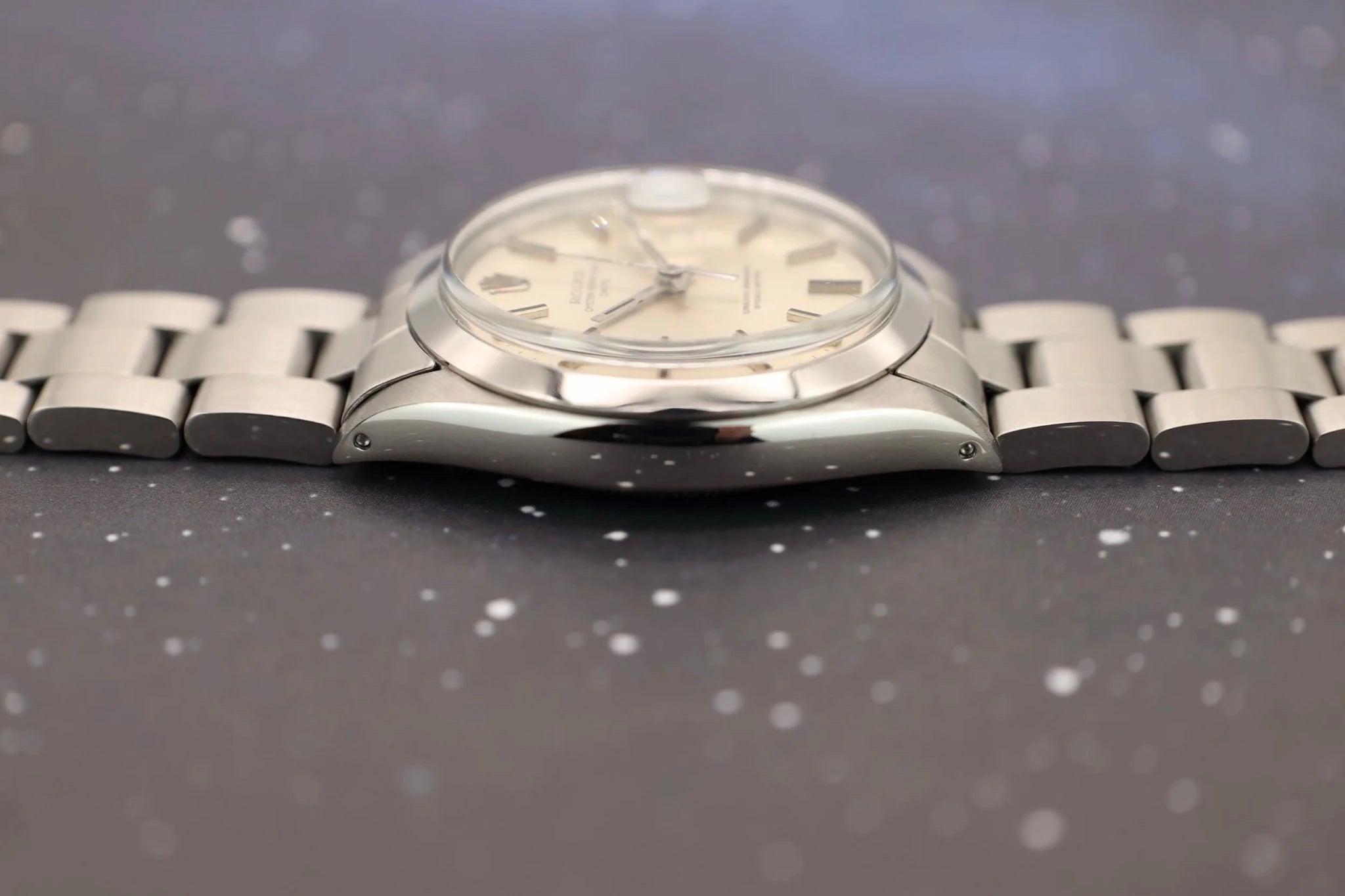 1970 Rolex Date Ref. 1500 | Silver Onyx Dial - Sierra Time Co