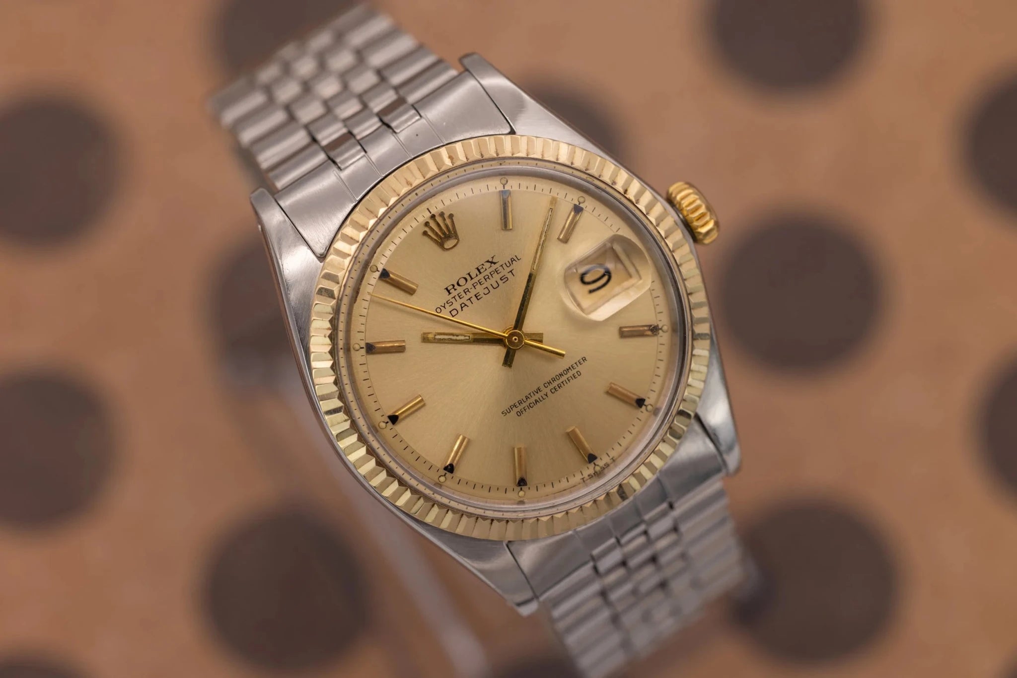 1970 Rolex Datejust Ref. 1601 | Champagne Noir Dial - Sierra Time Co