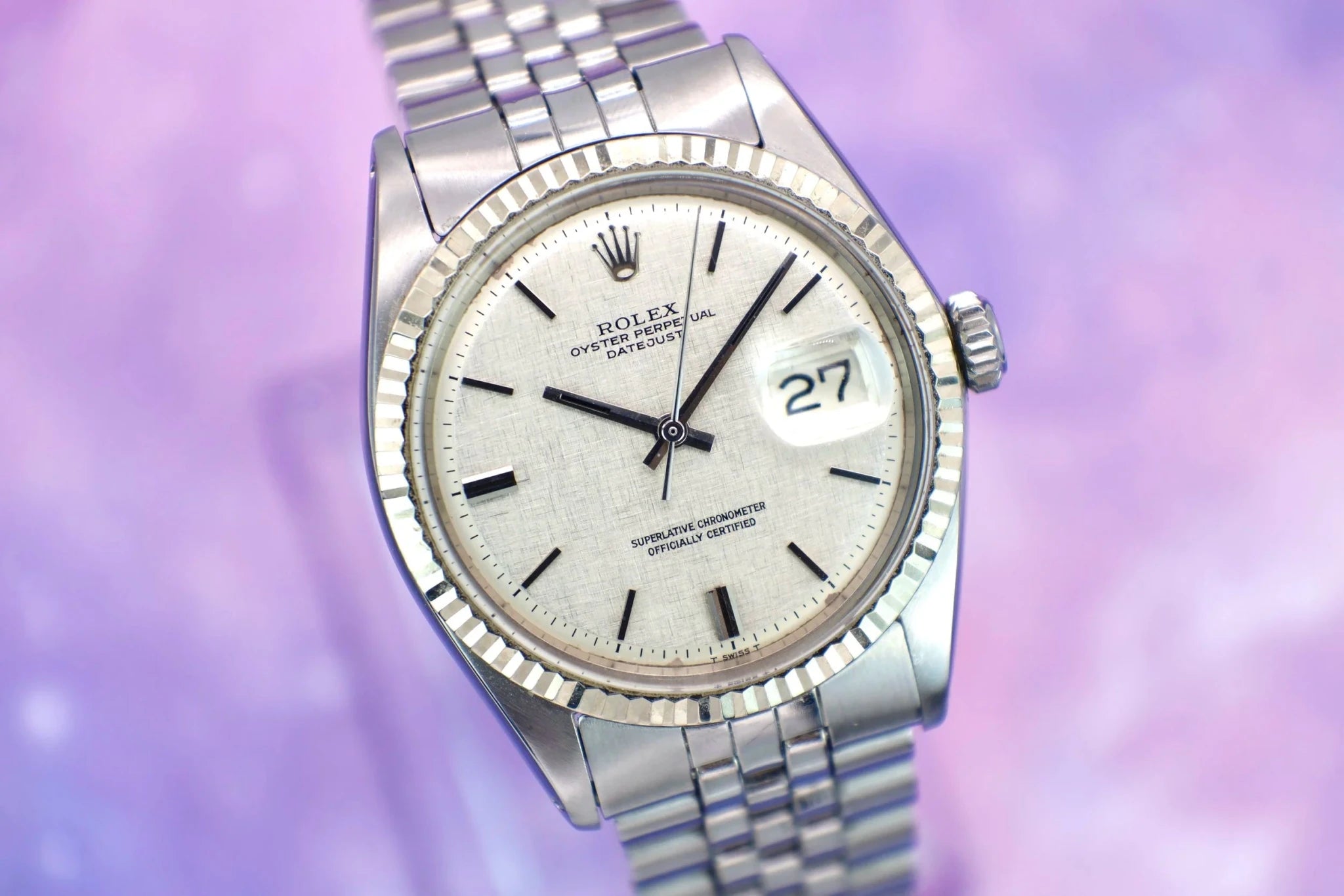 1970 Rolex Datejust Ref. 1601 | Linen Dial - Sierra Time Co