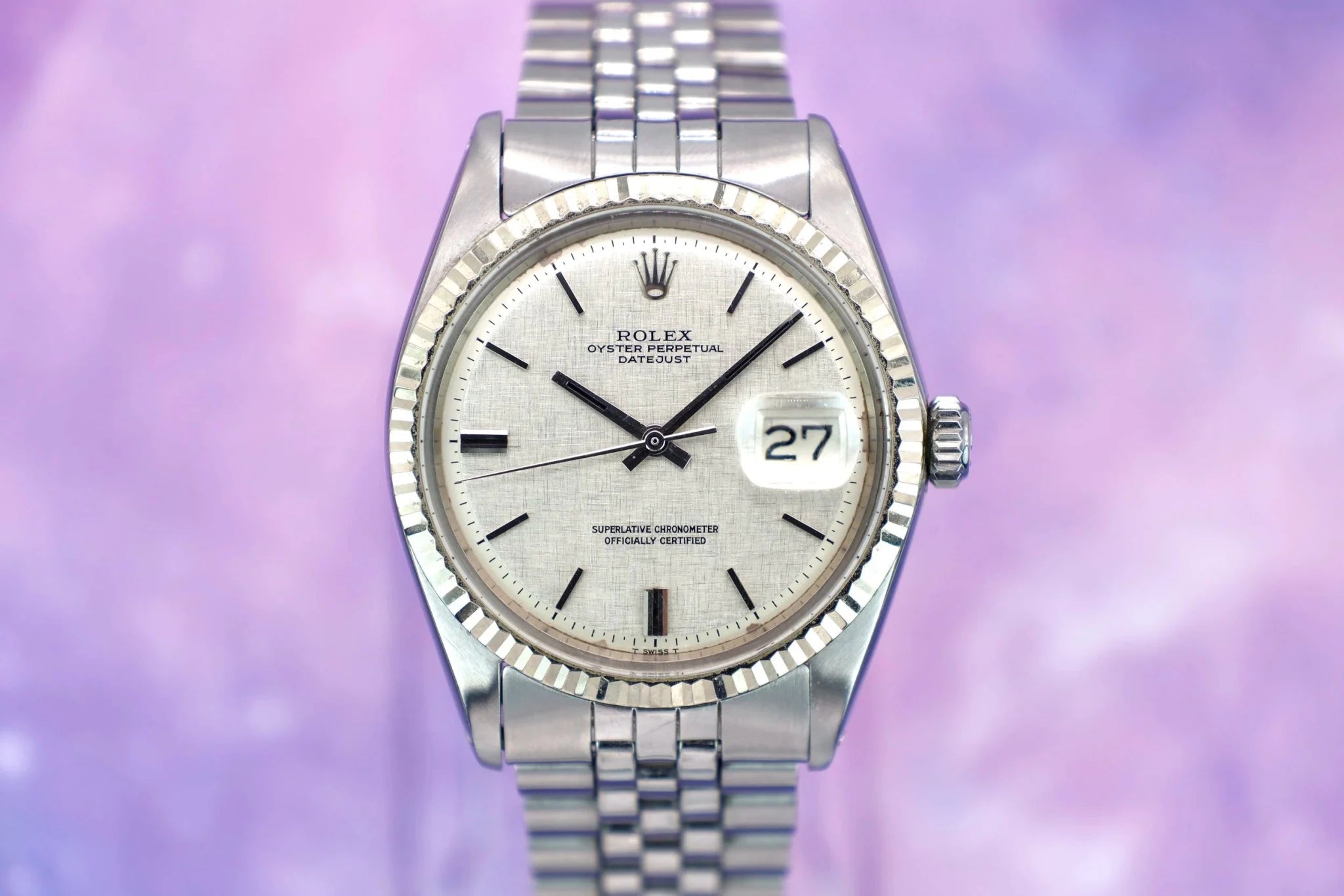 1970 Rolex Datejust Ref. 1601 | Linen Dial - Sierra Time Co