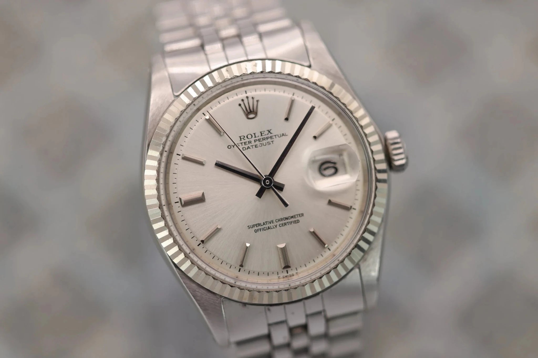 1970 Rolex Datejust Ref. 1601 | Silver Non-Lume Dial | Full Set - Sierra Time Co