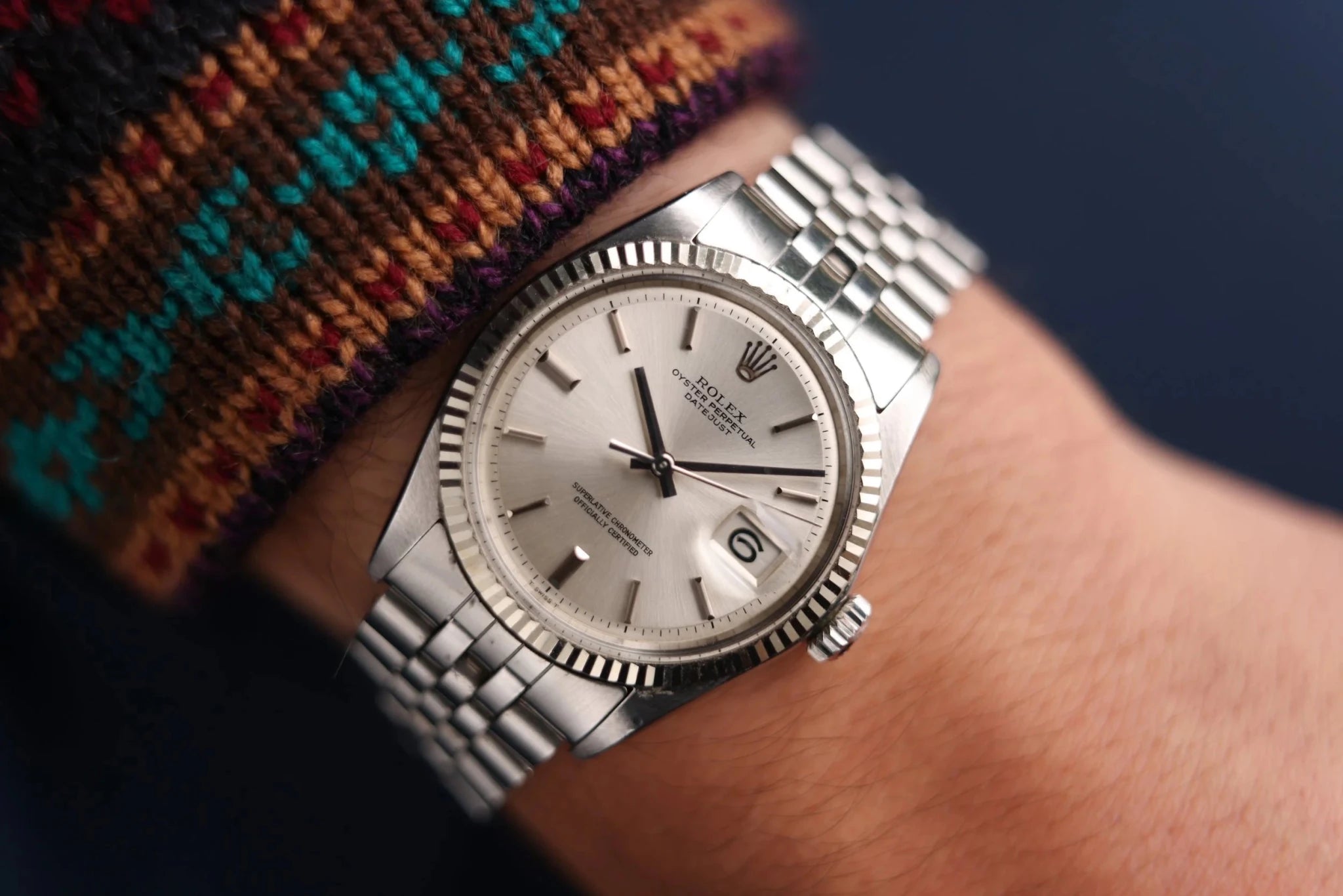1970 Rolex Datejust Ref. 1601 | Silver Non-Lume Dial | Full Set - Sierra Time Co