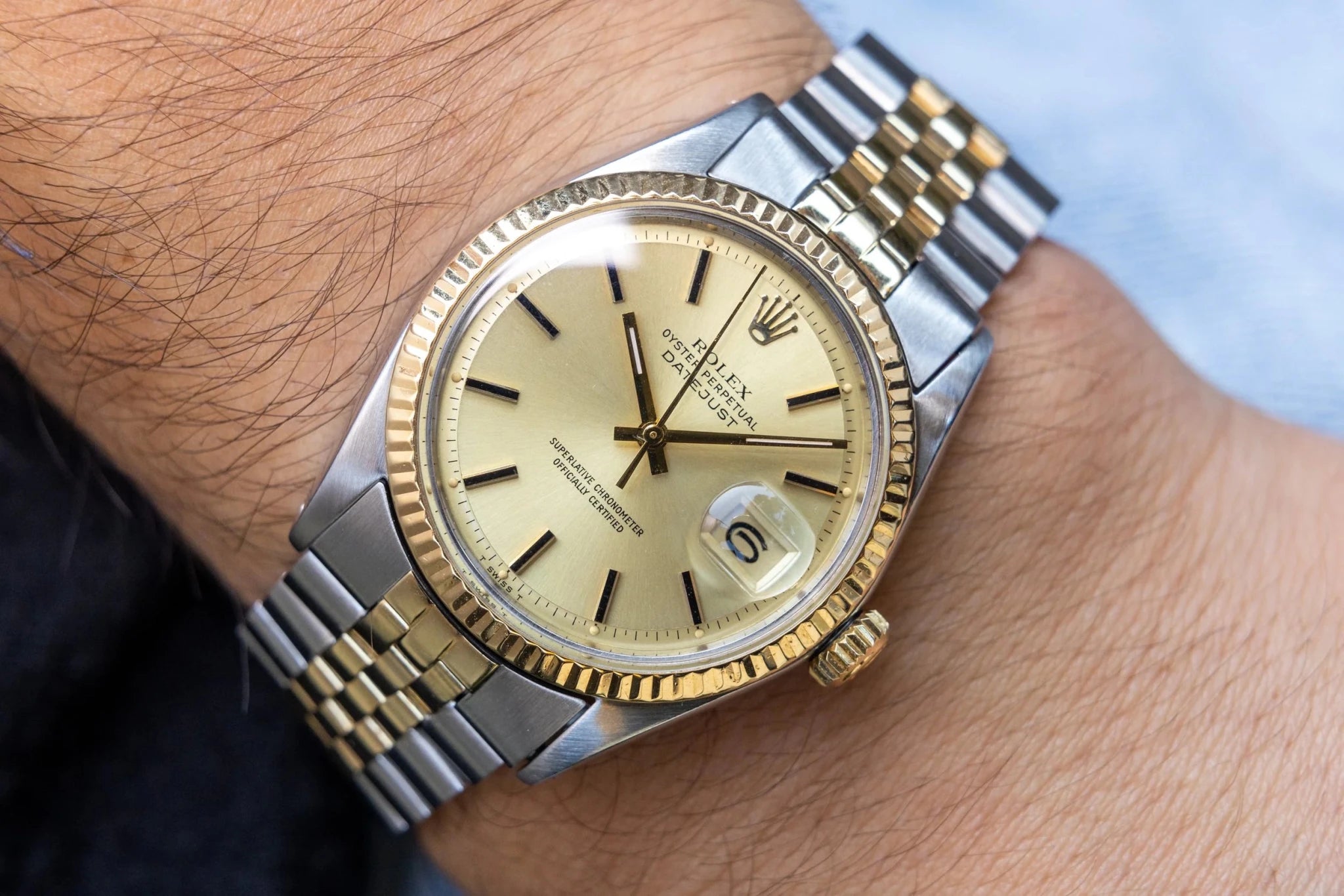 1970 Rolex Datejust Ref. 16013 | Champagne Dial - Sierra Time Co