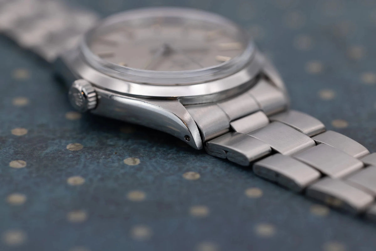 1971 Rolex Air-King Ref. 5500 | Silver Linen Dial - Sierra Time Co