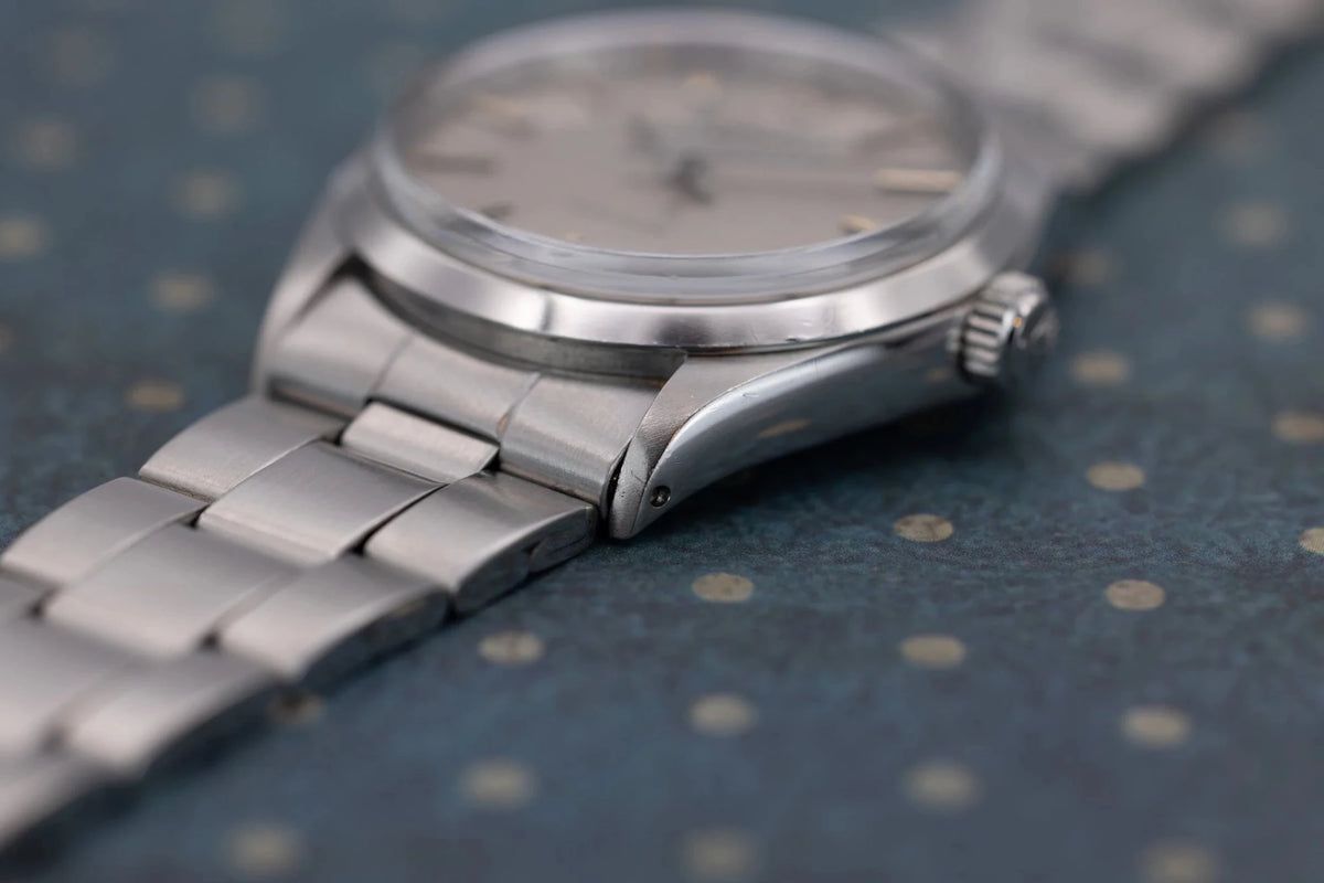 1971 Rolex Air-King Ref. 5500 | Silver Linen Dial - Sierra Time Co