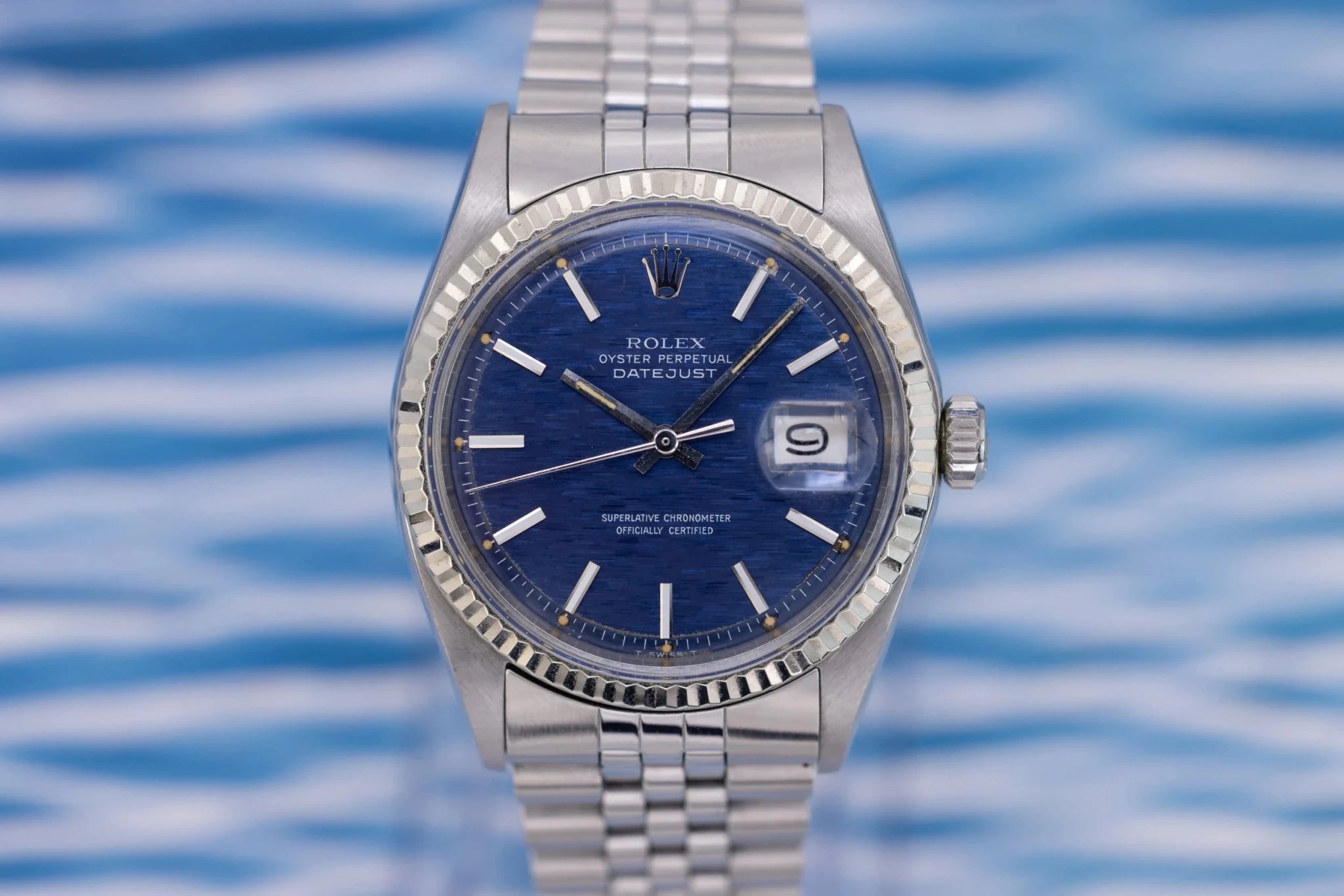 1971 Rolex Datejust Ref. 1601 | Blue Mosaic Dial - Sierra Time Co
