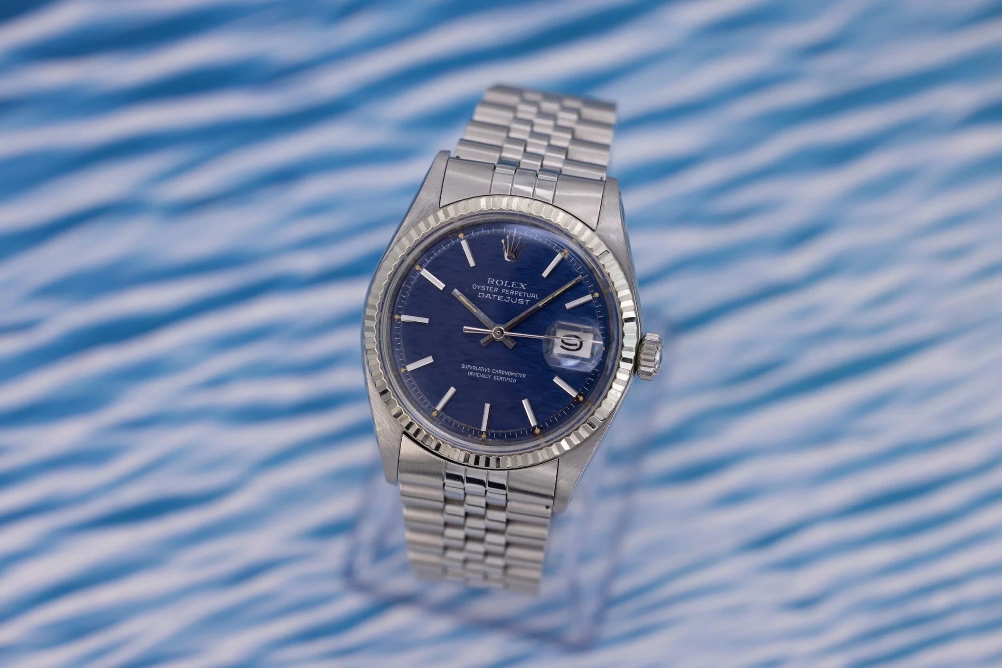 1971 Rolex Datejust Ref. 1601 | Blue Mosaic Dial - Sierra Time Co
