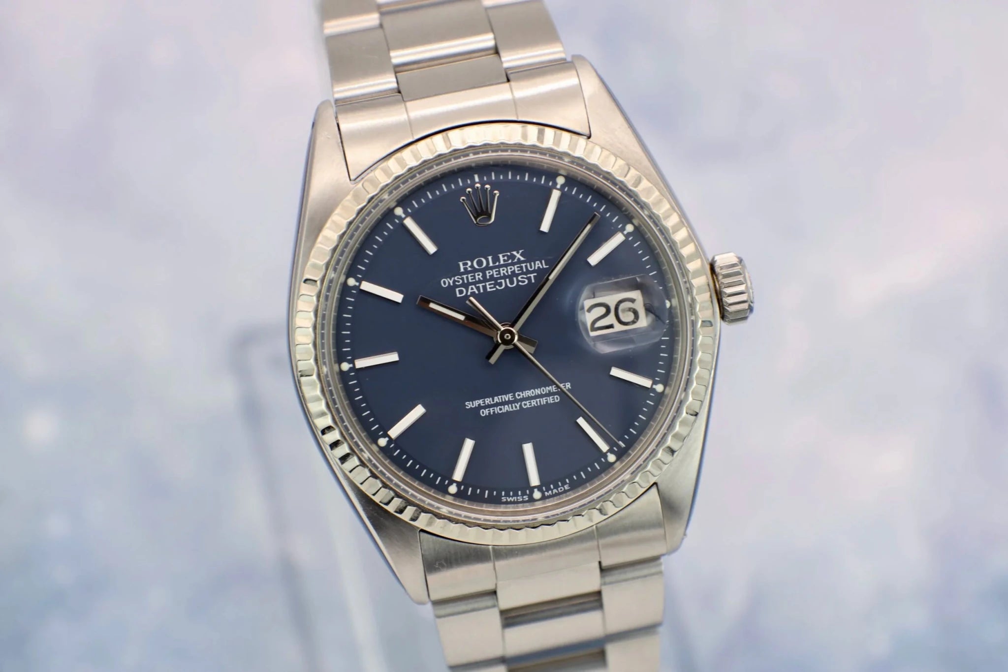 1971 Rolex Datejust Ref. 1601 | Matte Blue Dial - Sierra Time Co